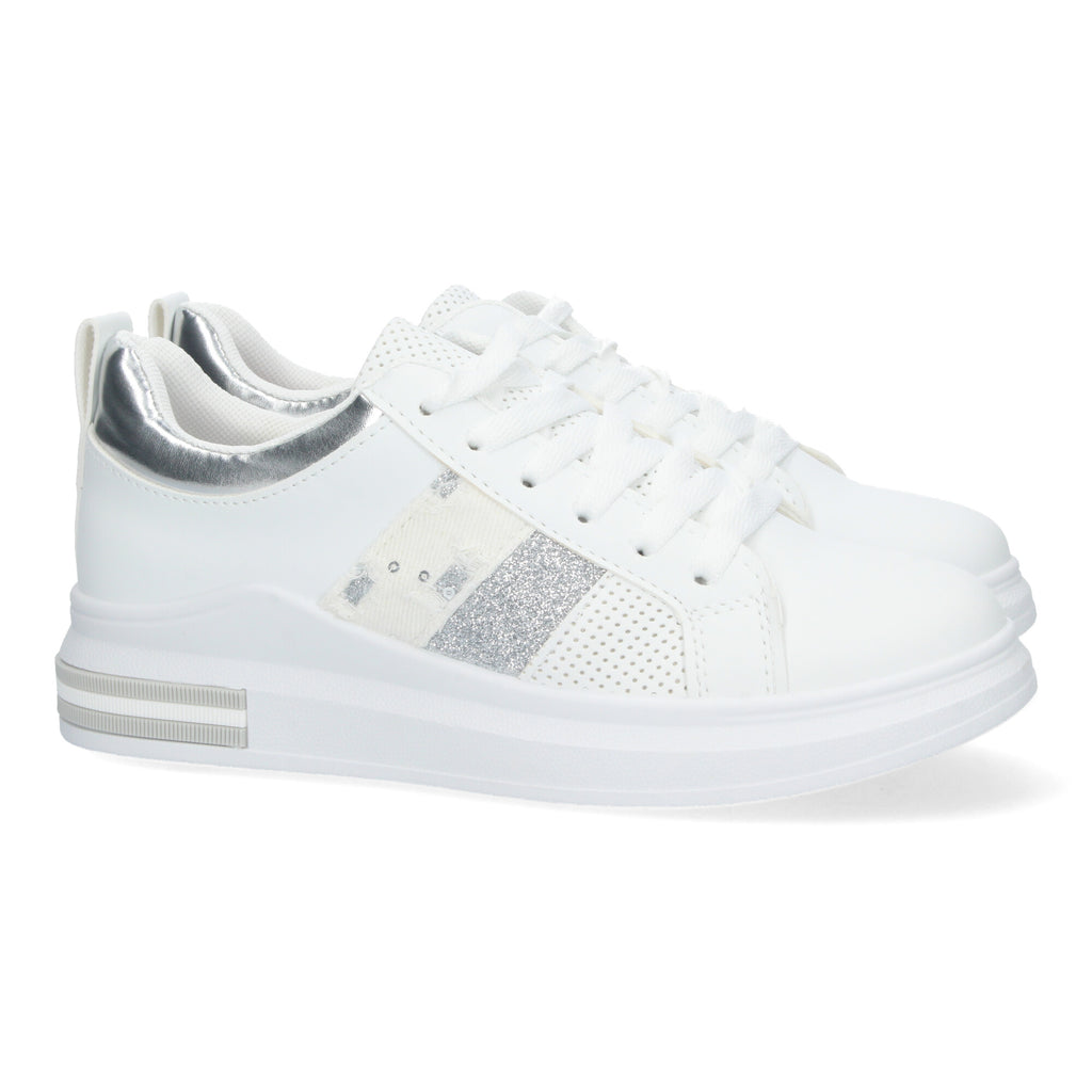 Zapatillas Deportivas Casual  Blancas  De plataforma  de Mujer