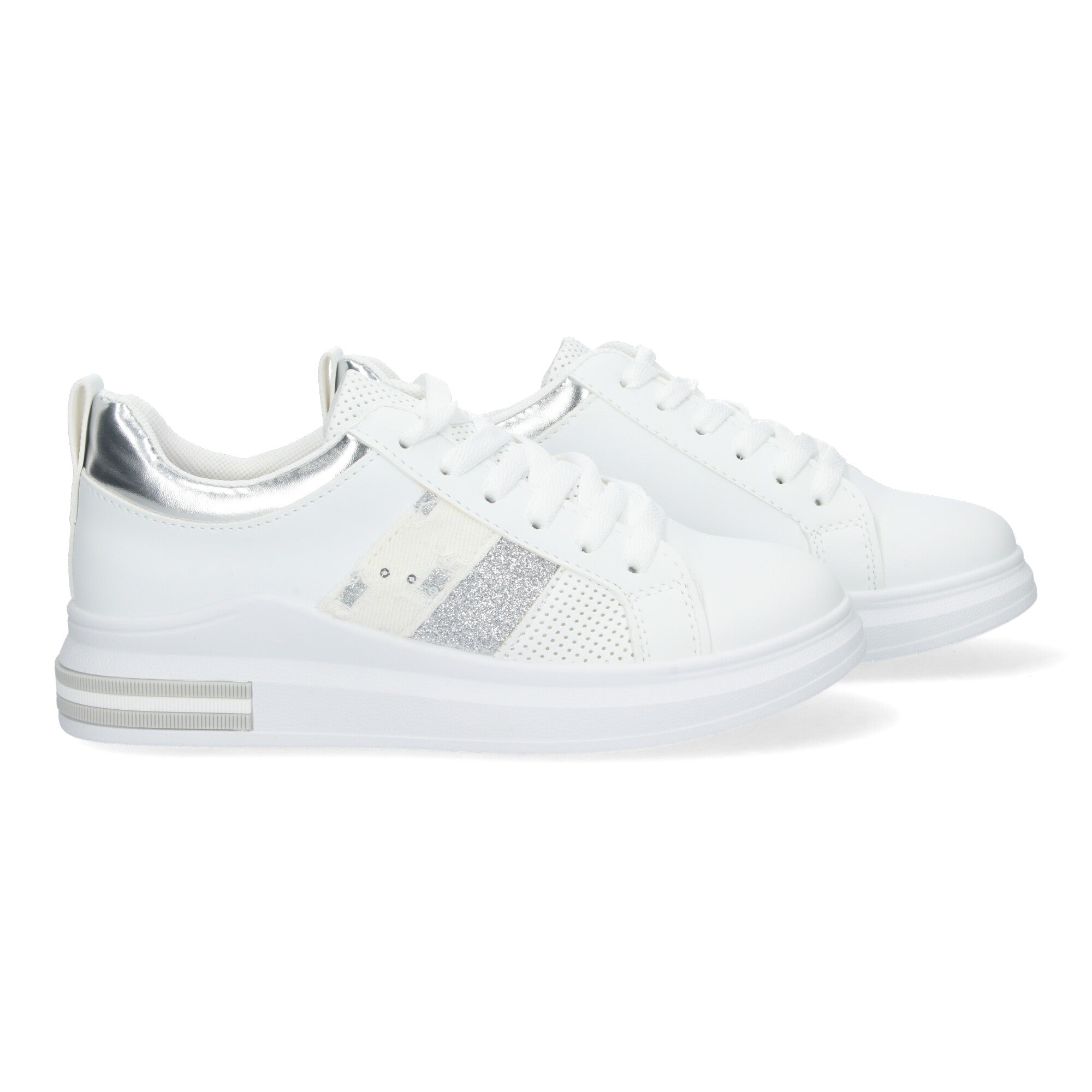 Zapatillas Deportivas Casual  Blancas  De plataforma  de Mujer