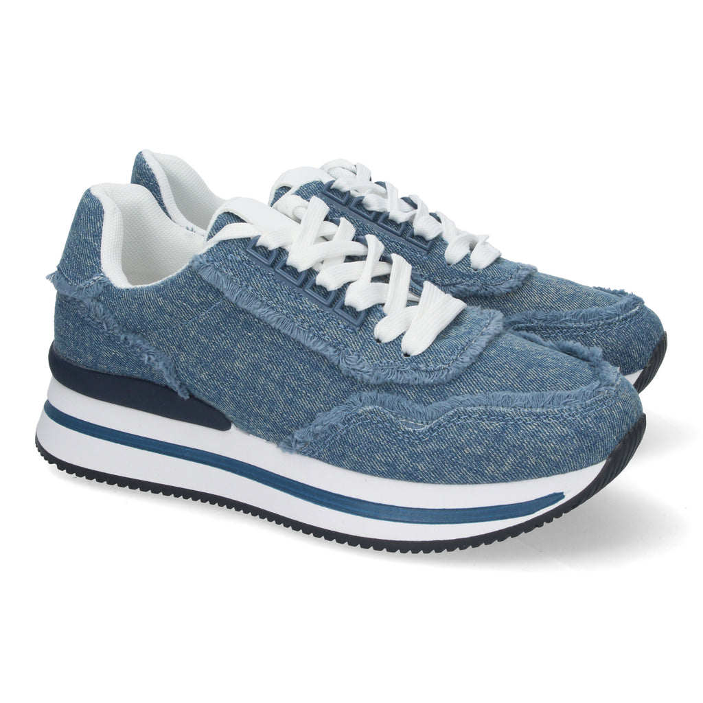 Zapatillas  Casual Jeans De Plataforma de Mujer