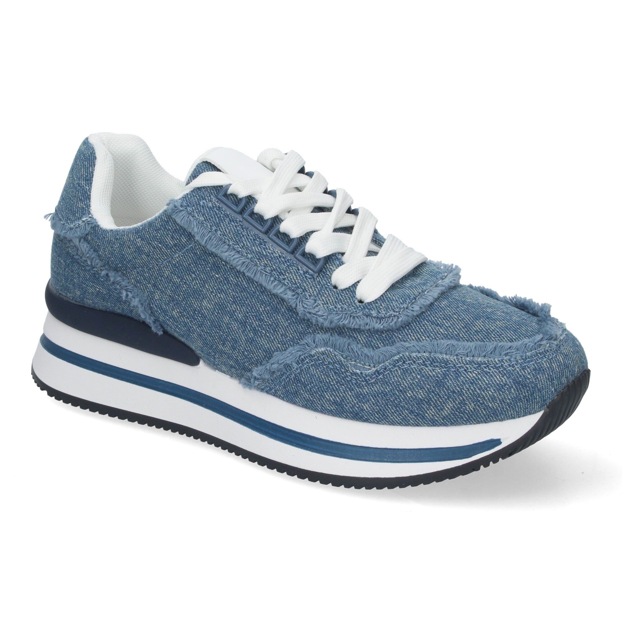 Zapatillas  Casual Jeans De Plataforma de Mujer