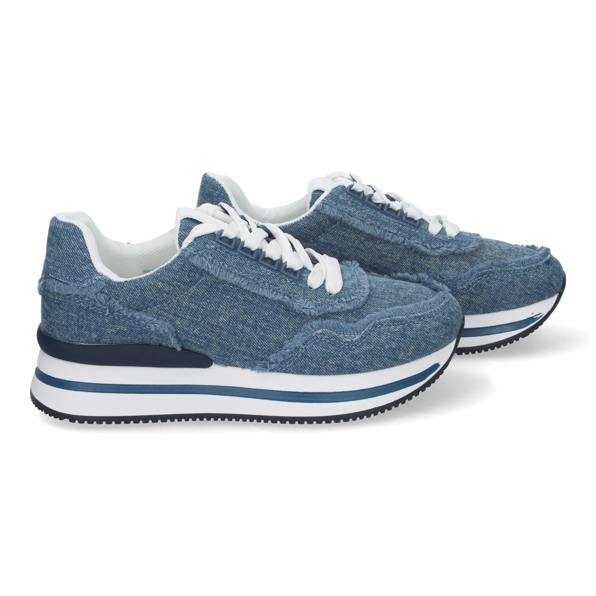 Zapatillas  Casual Jeans De Plataforma de Mujer