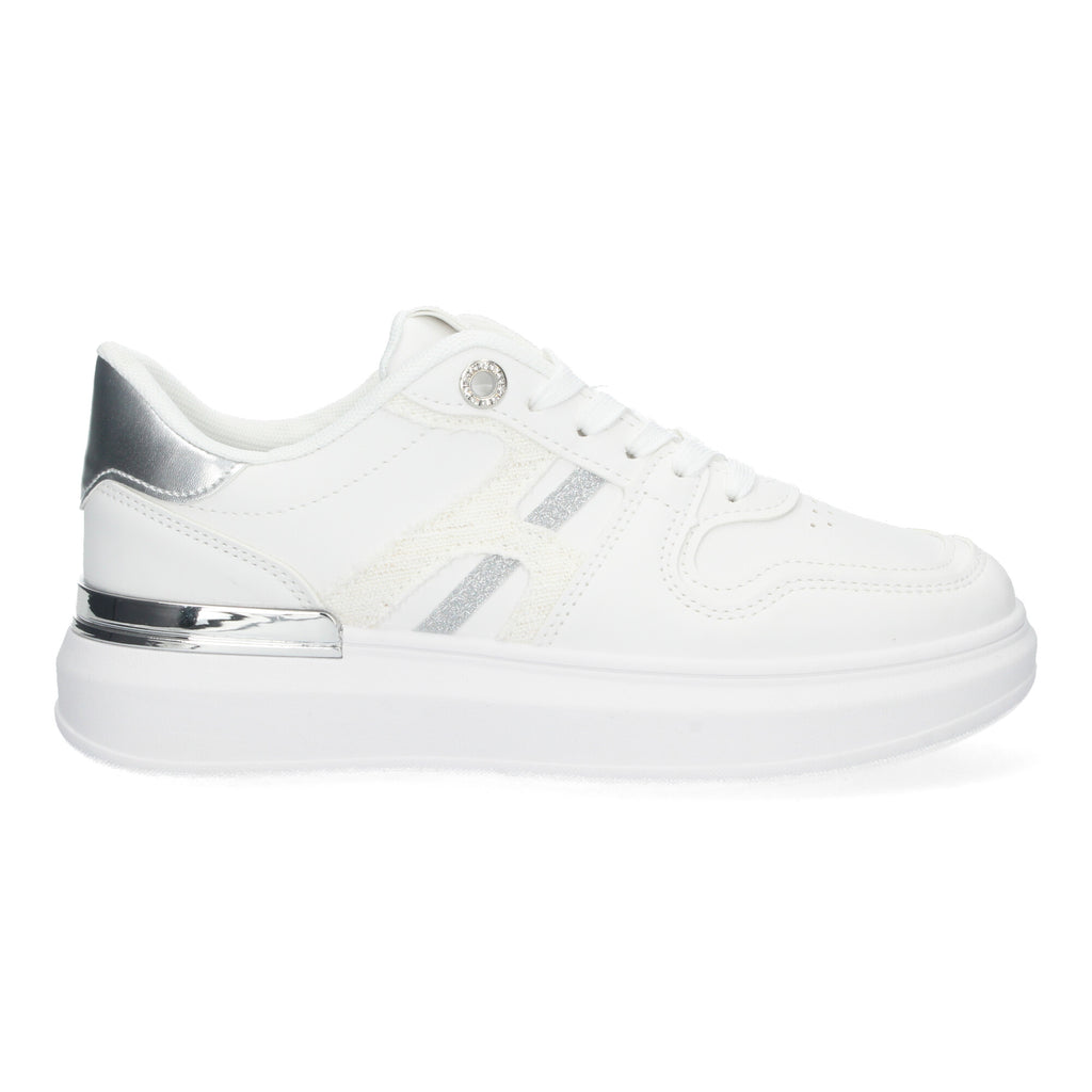 Zapatillas  Casual Blancas De Plataforma de Mujer