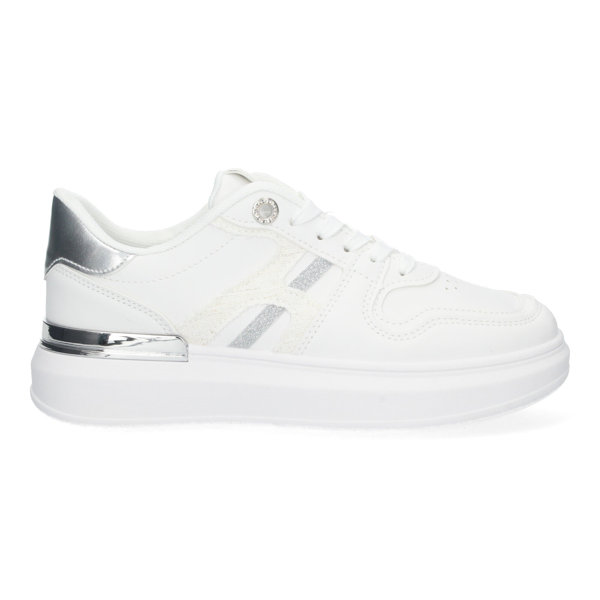 Zapatillas  Casual Blancas De Plataforma de Mujer