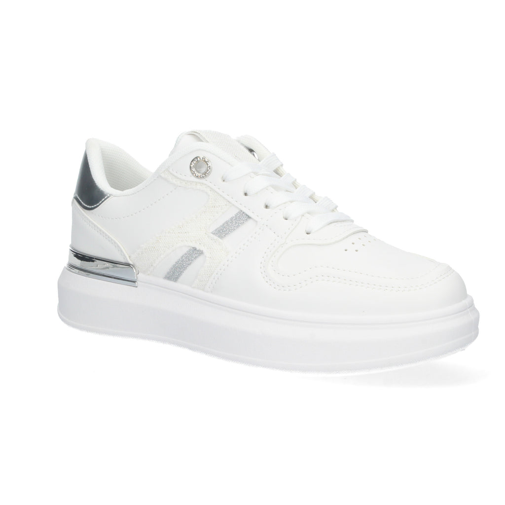 Zapatillas  Casual Blancas De Plataforma de Mujer