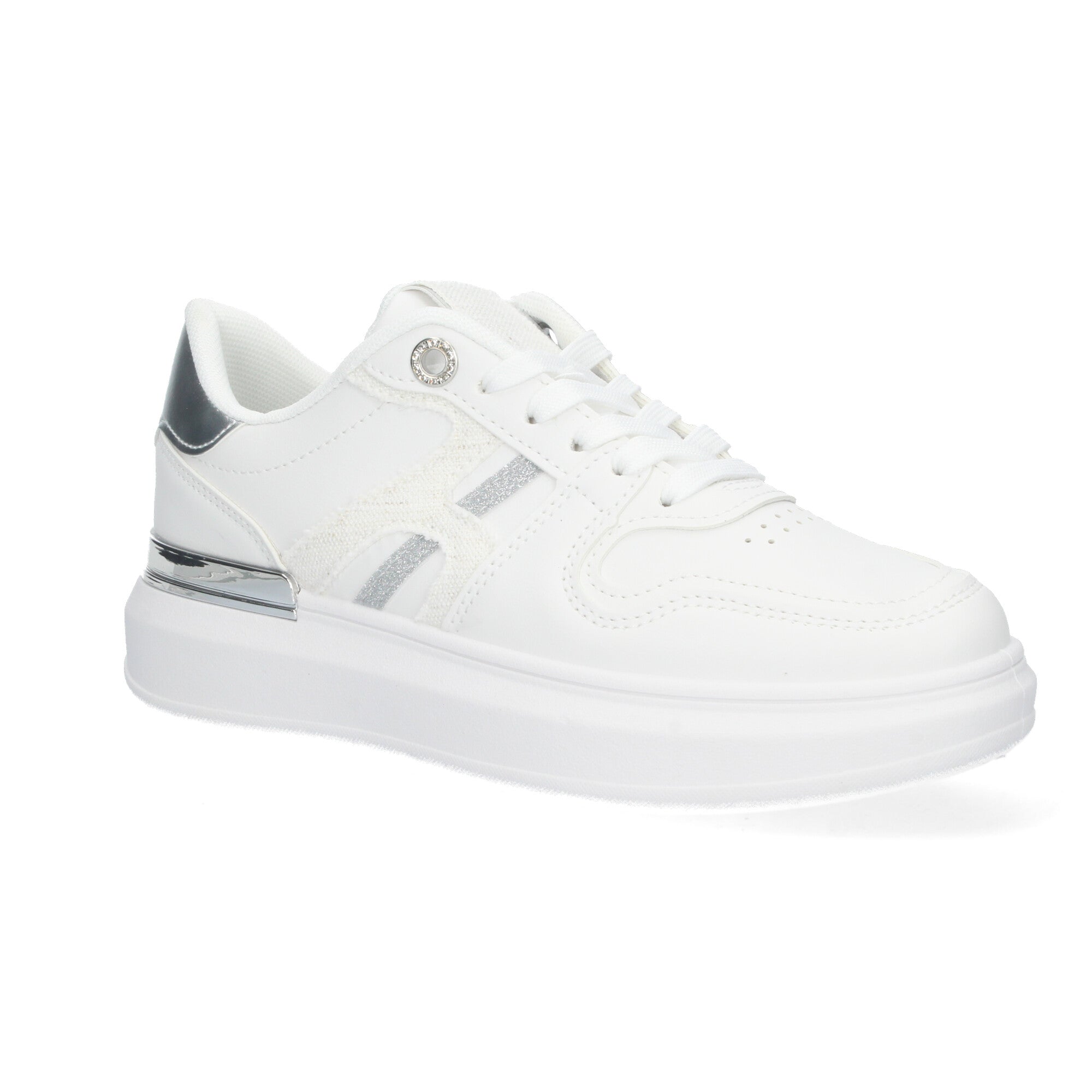 Zapatillas  Casual Blancas De Plataforma de Mujer