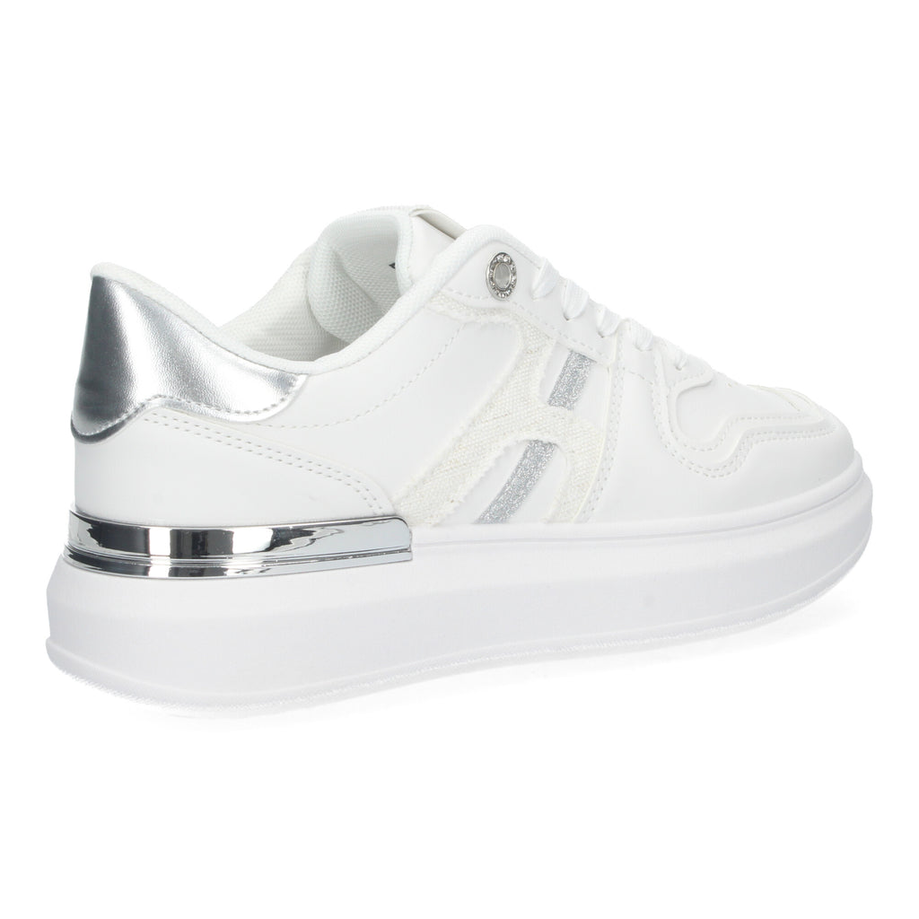 Zapatillas  Casual Blancas De Plataforma de Mujer