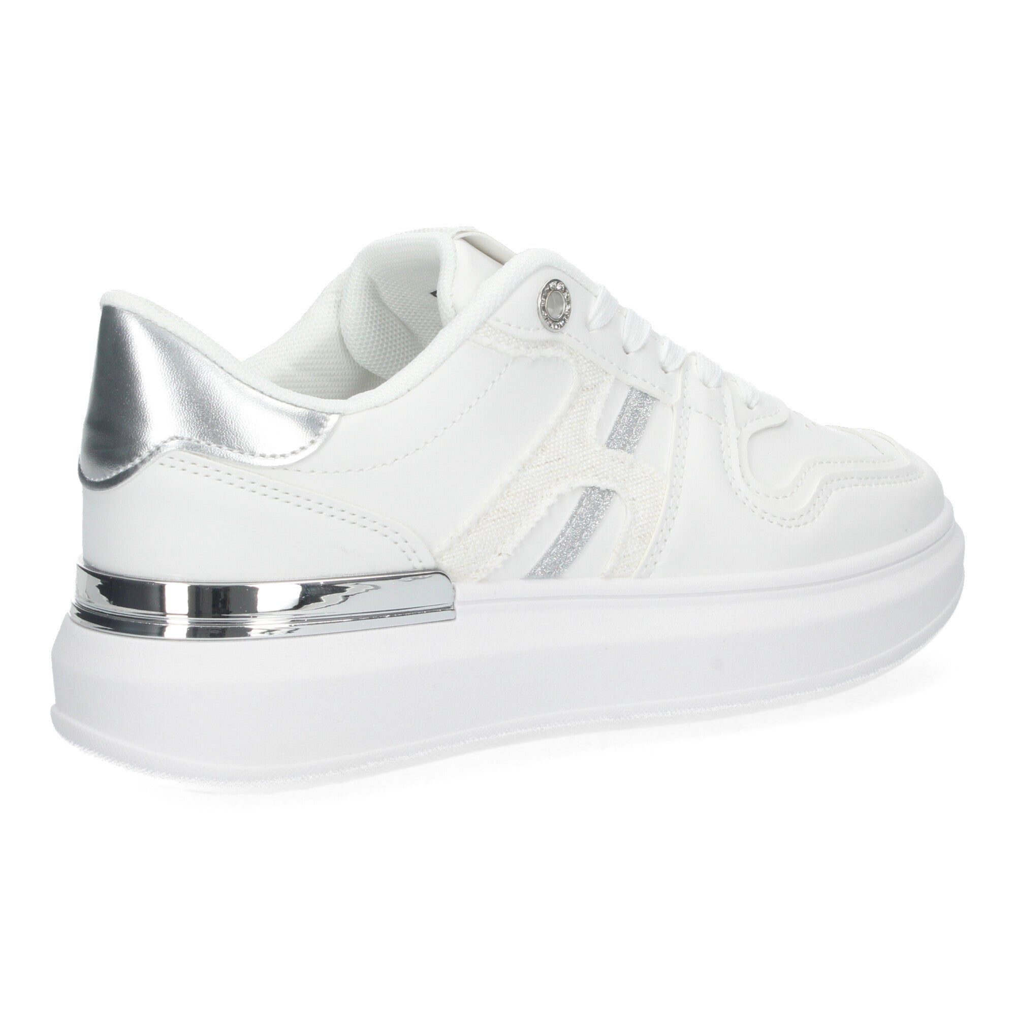 Zapatillas  Casual Blancas De Plataforma de Mujer