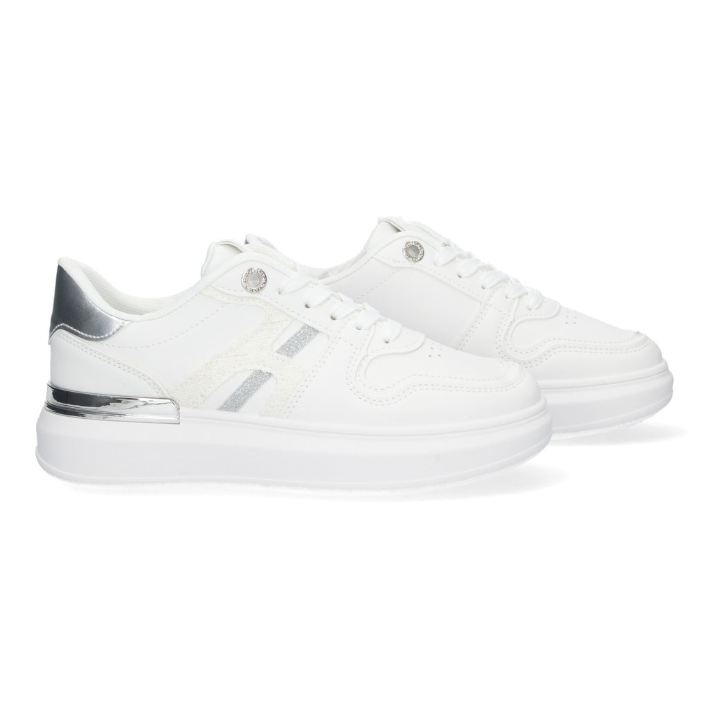 Zapatillas  Casual Blancas De Plataforma de Mujer