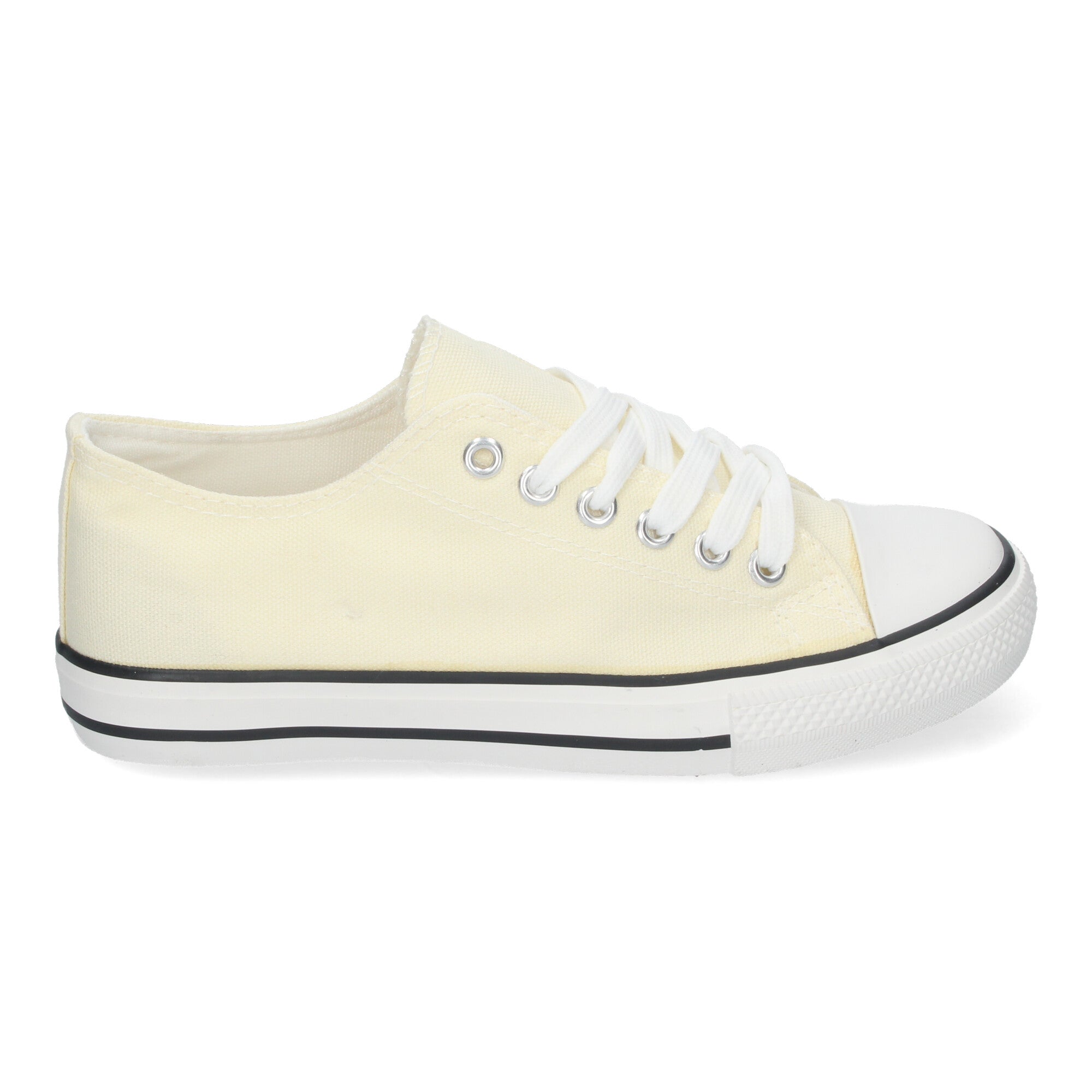 Zapatilla Bamba Plana Beige para Mujer