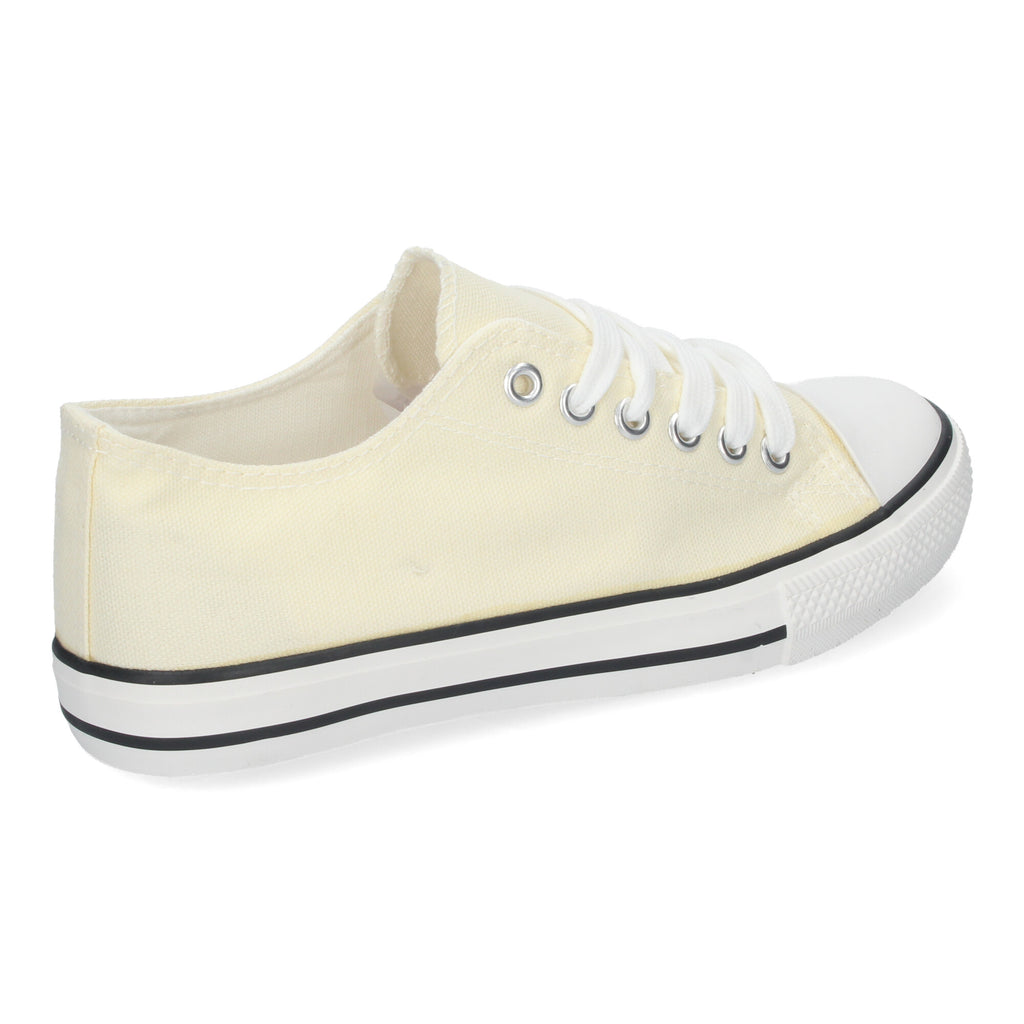 Zapatilla Bamba Plana Beige para Mujer