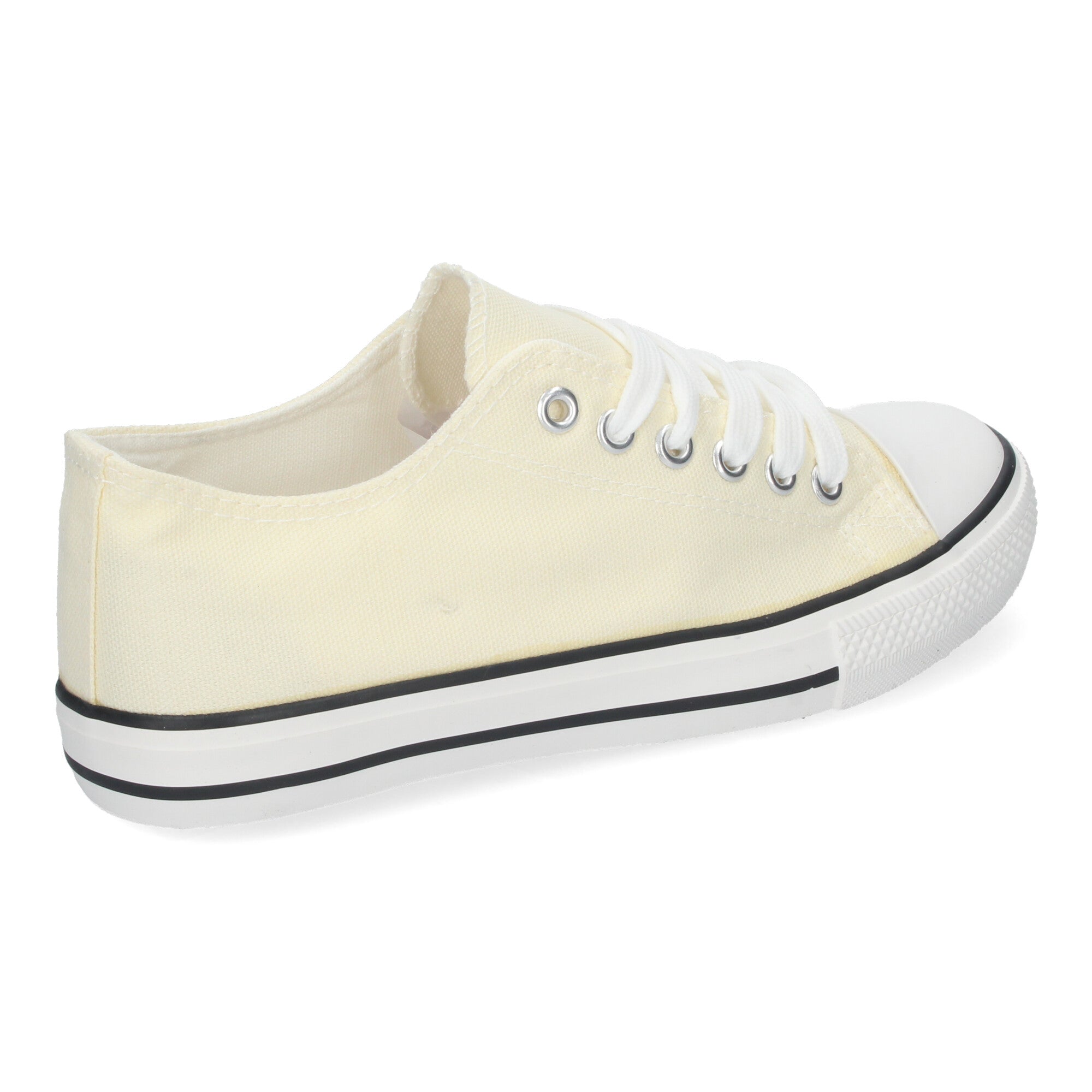 Zapatilla Bamba Plana Beige para Mujer