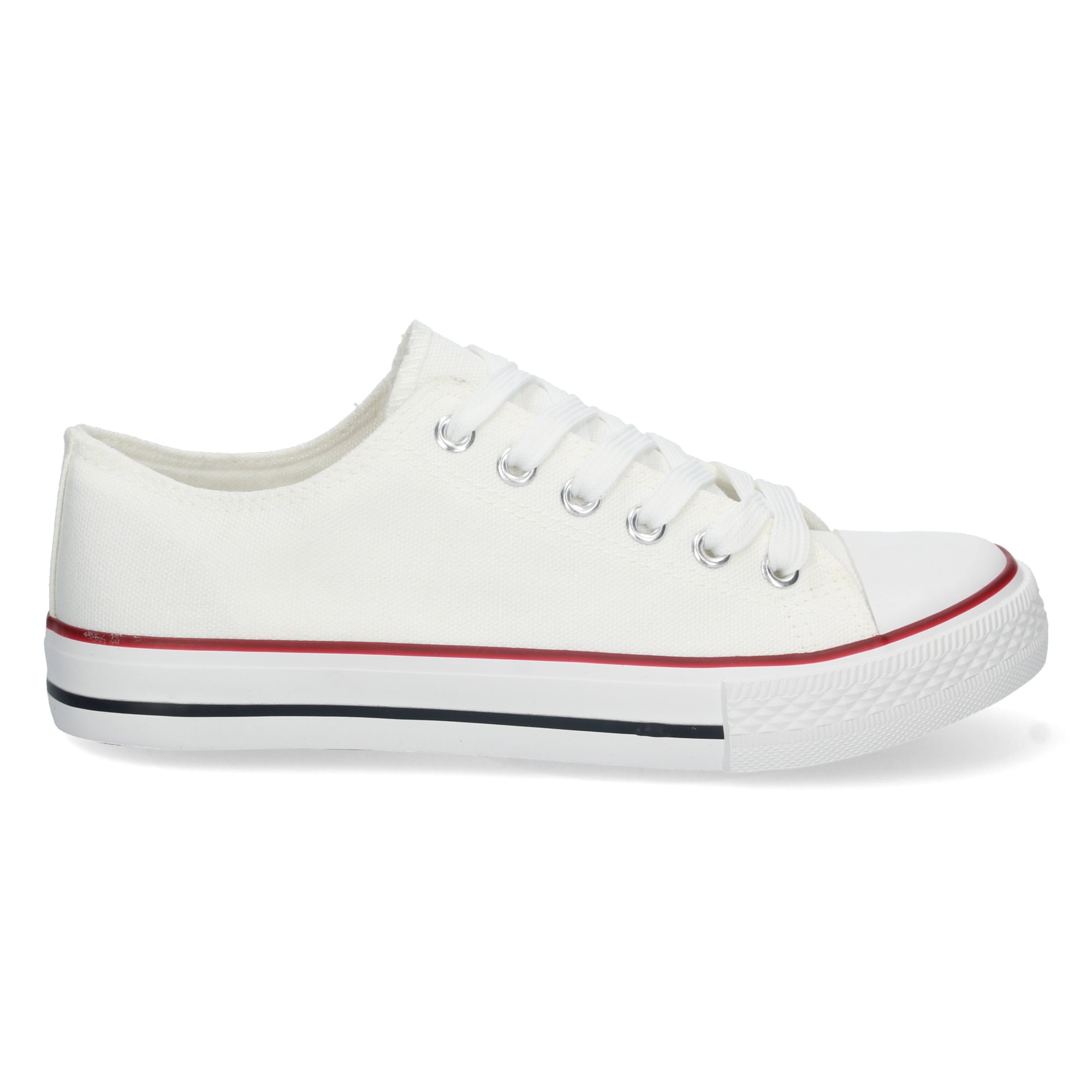Zapatilla Bamba Plana Blanca para Mujer