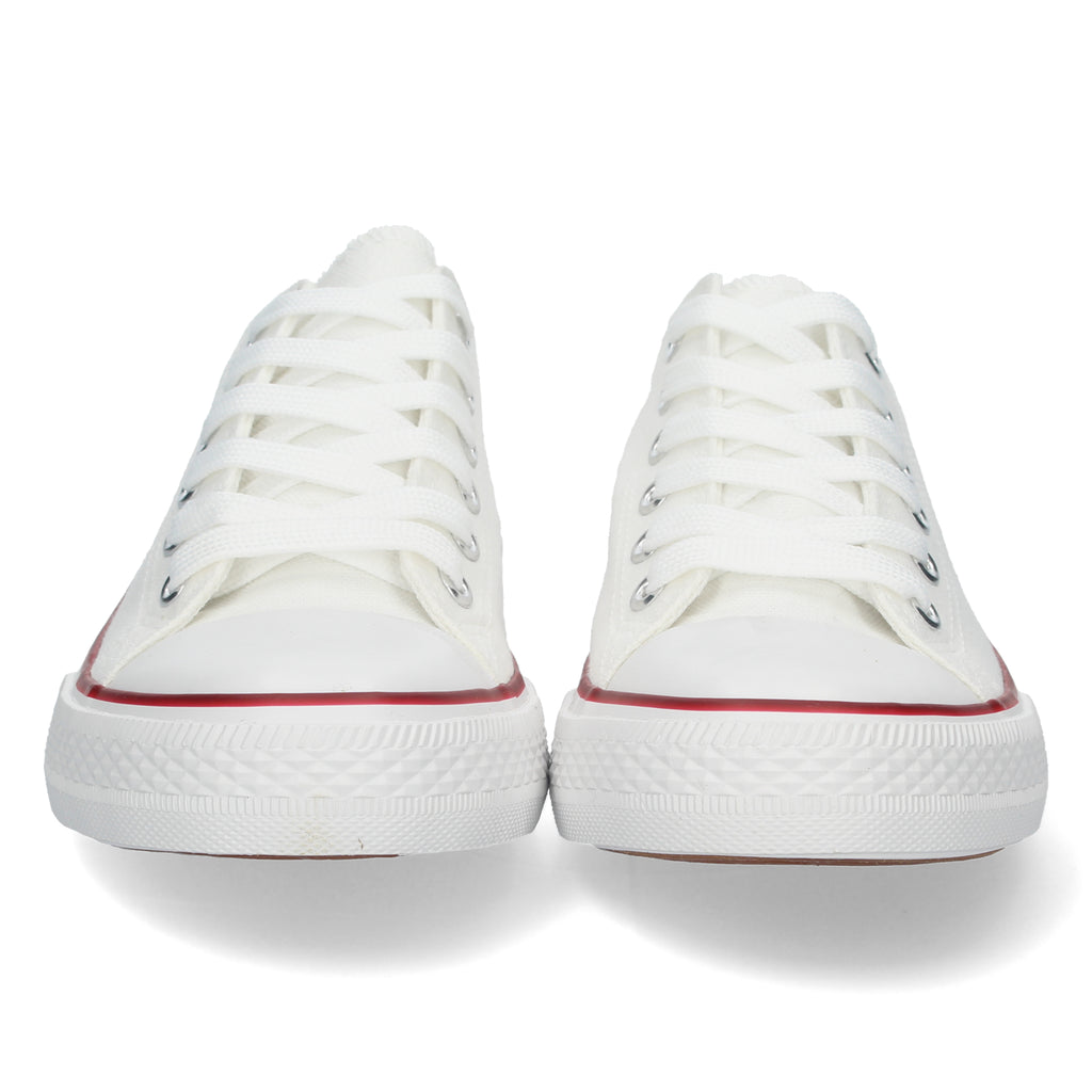 Zapatilla Bamba Plana Blanca para Mujer