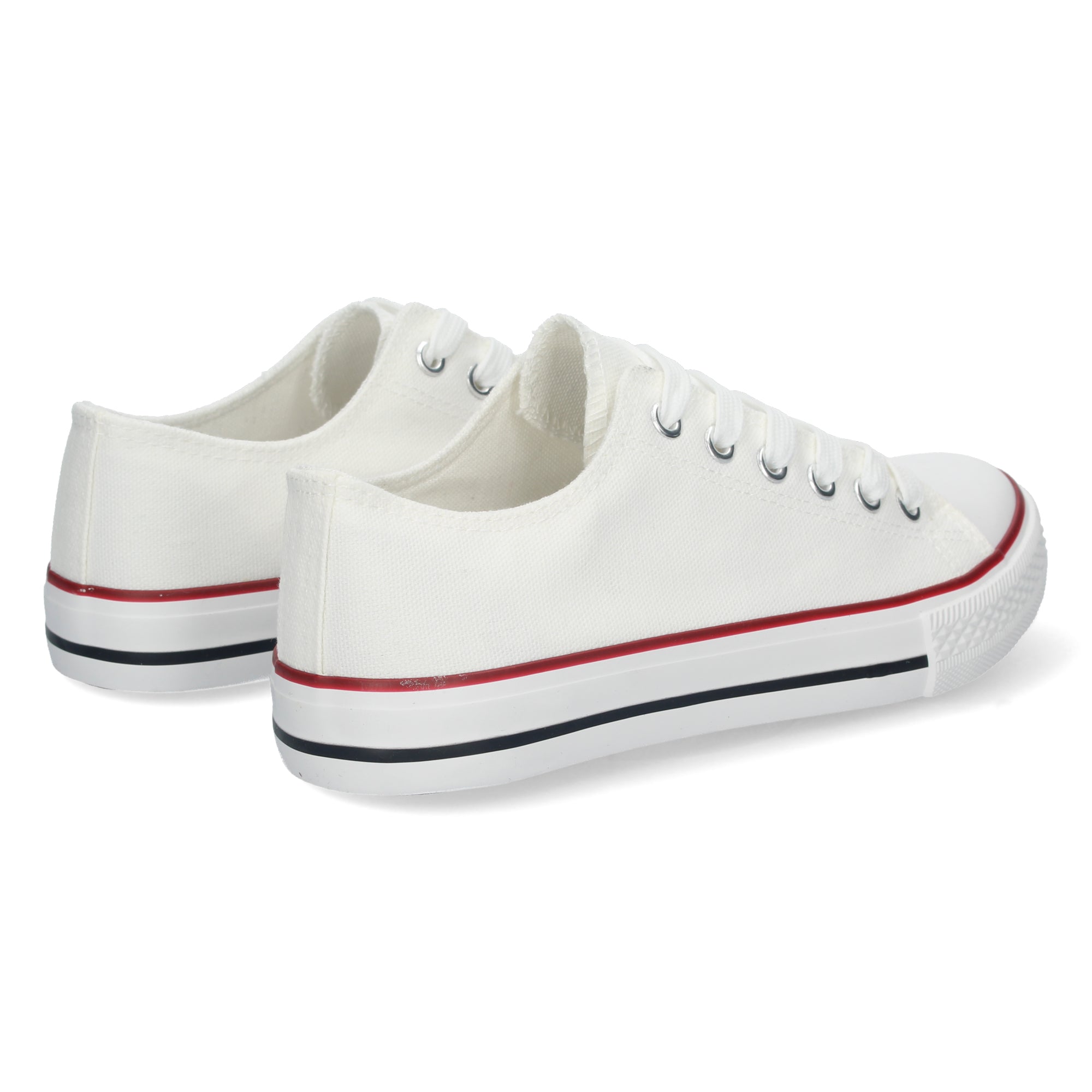 Zapatilla Bamba Plana Blanca para Mujer
