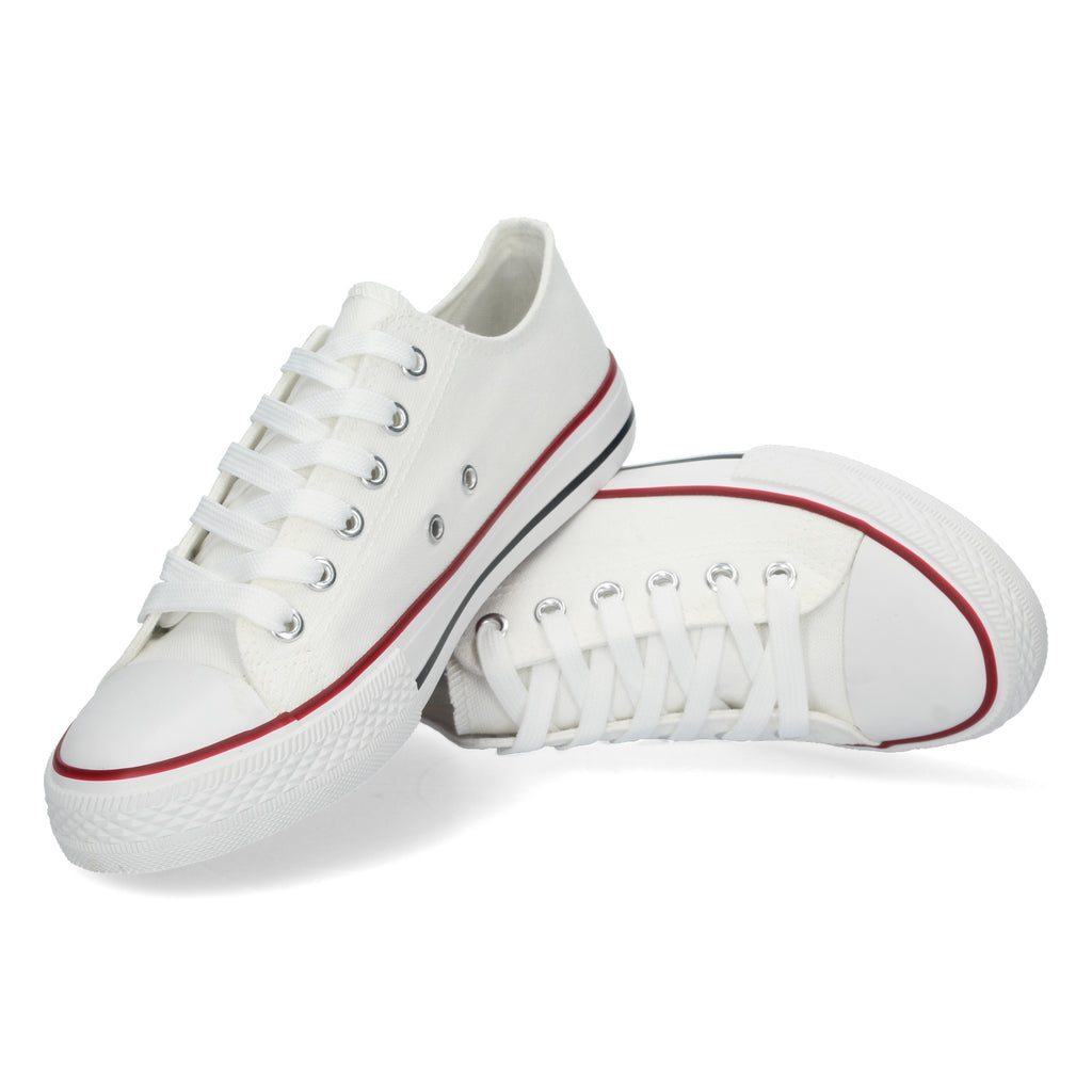 Zapatilla Bamba Plana Blanca para Mujer