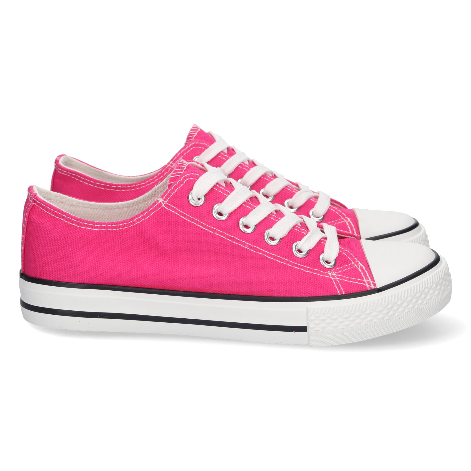 Zapatilla Bamba Plana Fucsia para Mujer