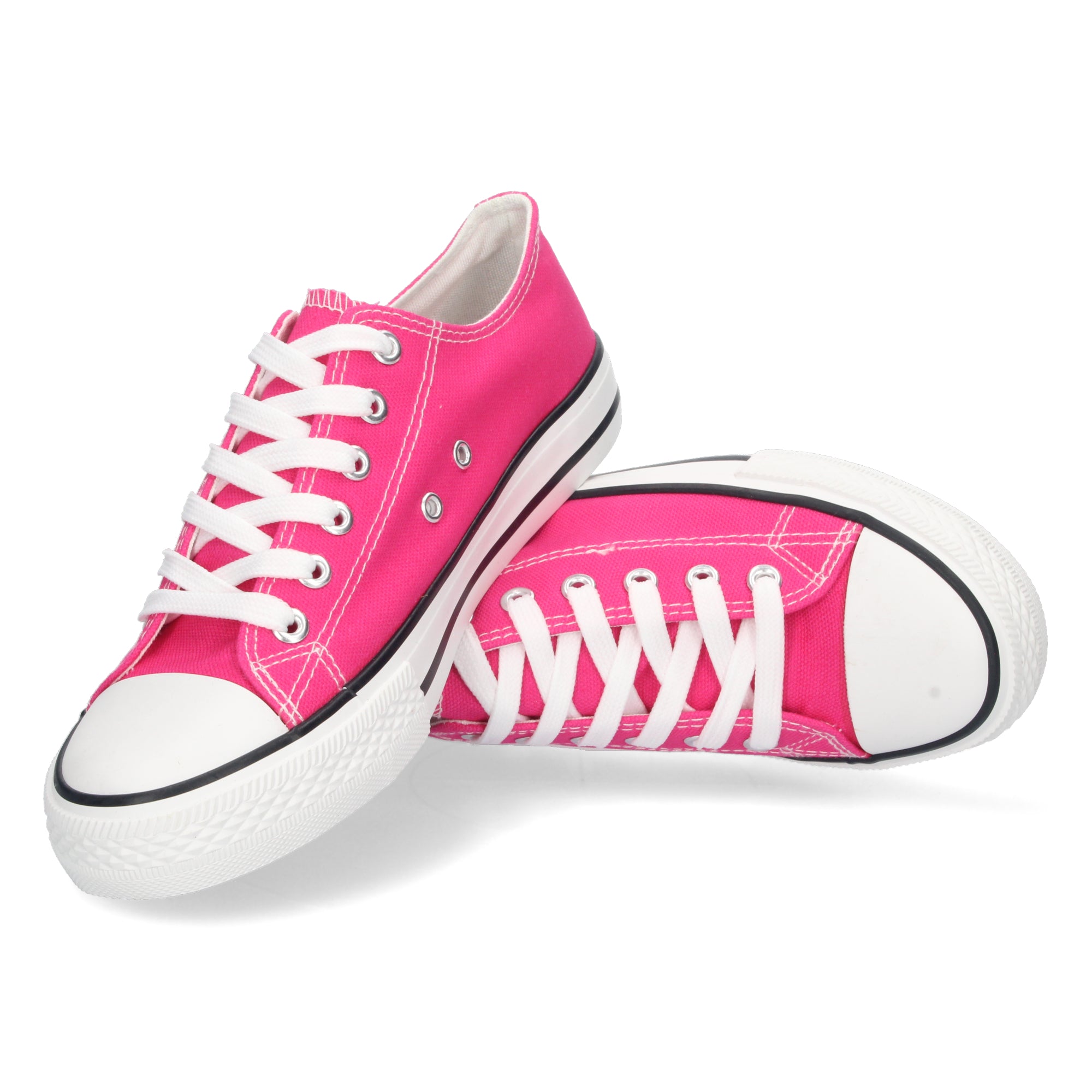Zapatilla Bamba Plana Fucsia para Mujer