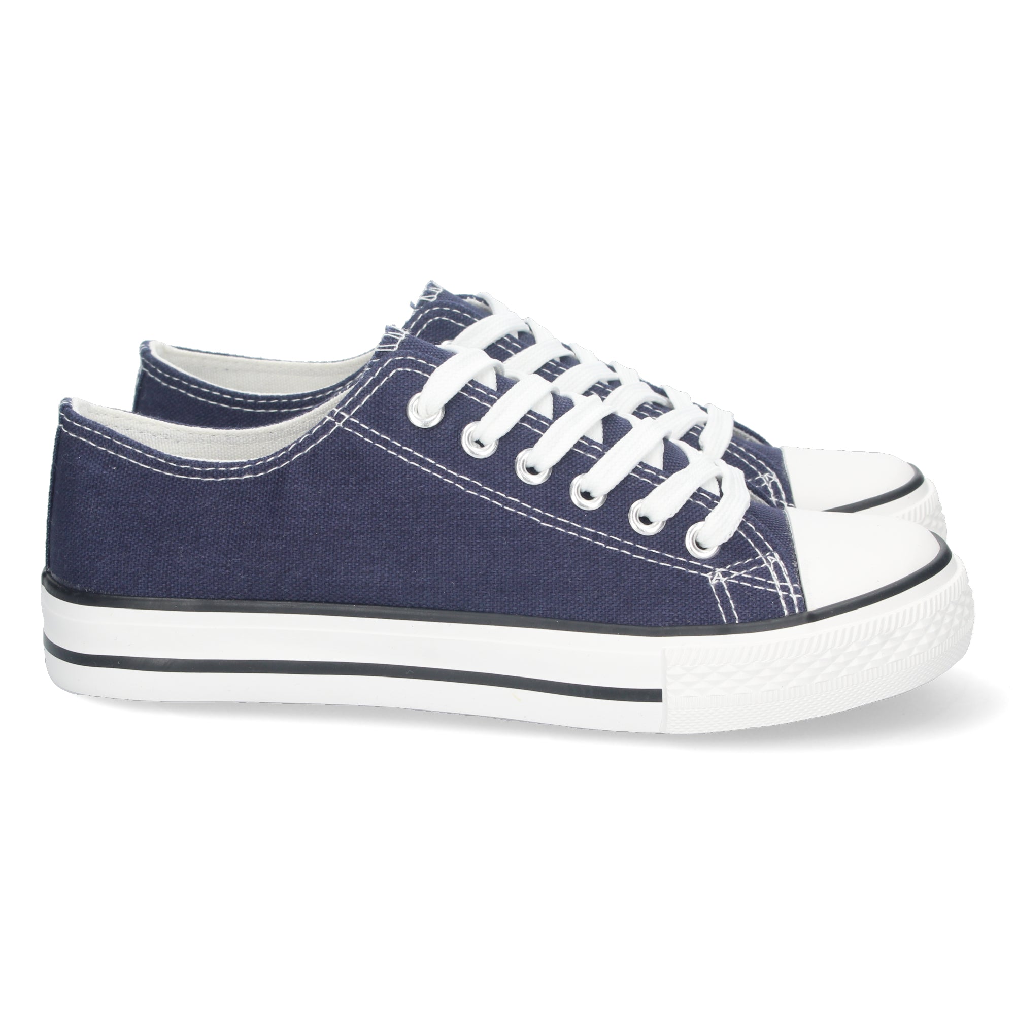 Zapatilla Bamba Plana Marina para Mujer