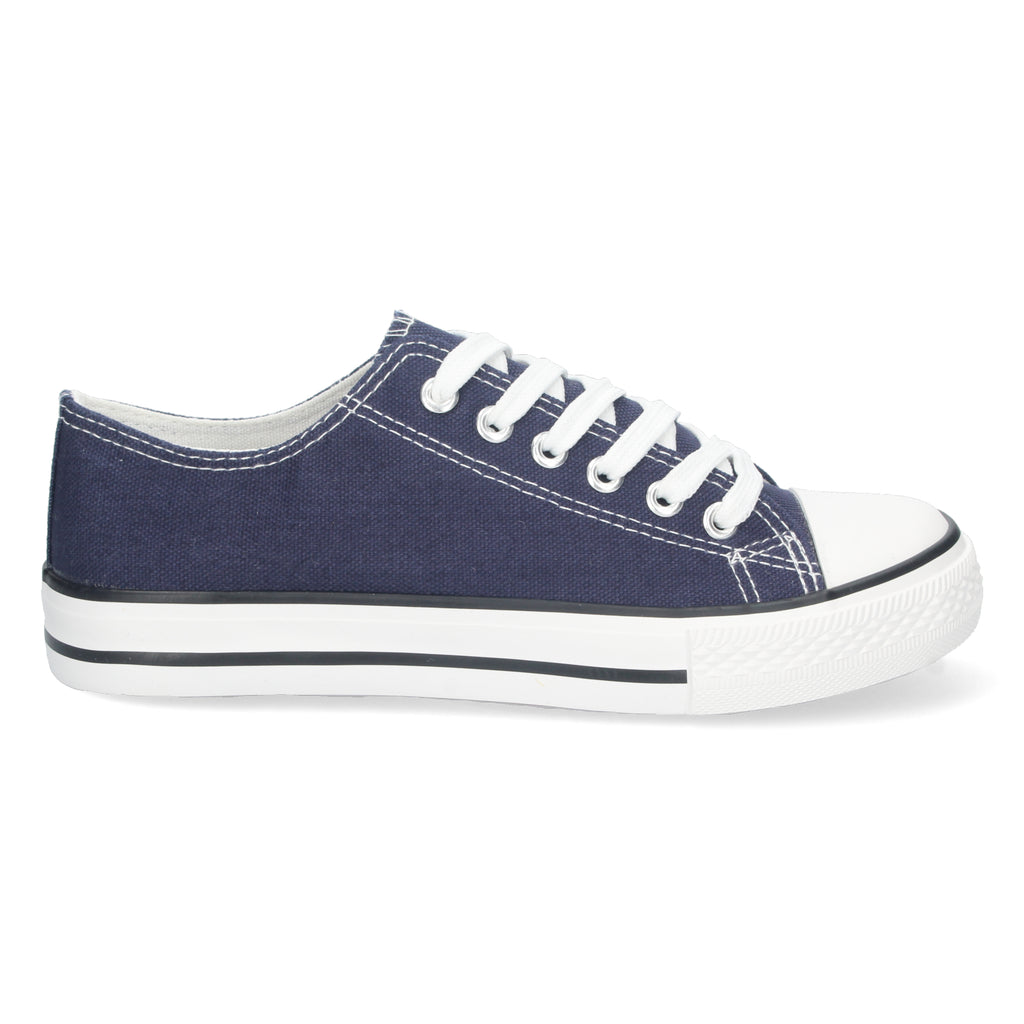 Zapatilla Bamba Plana Marina para Mujer