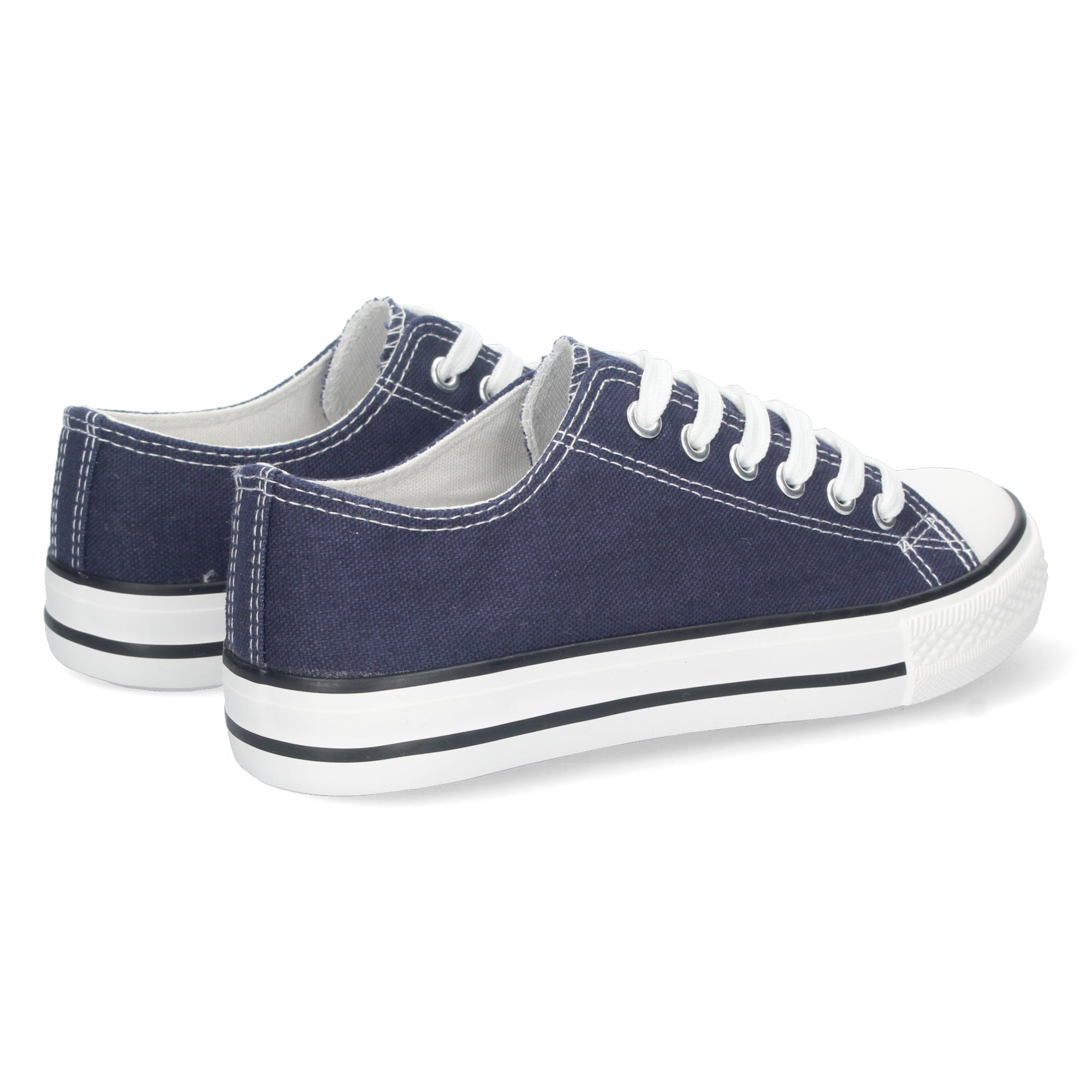 Zapatilla Bamba Plana Marina para Mujer