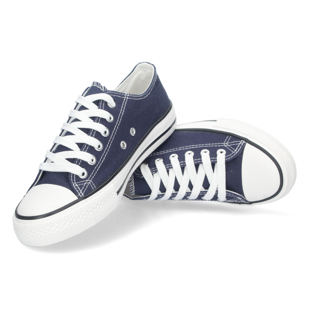 Zapatilla Bamba Plana Marina para Mujer