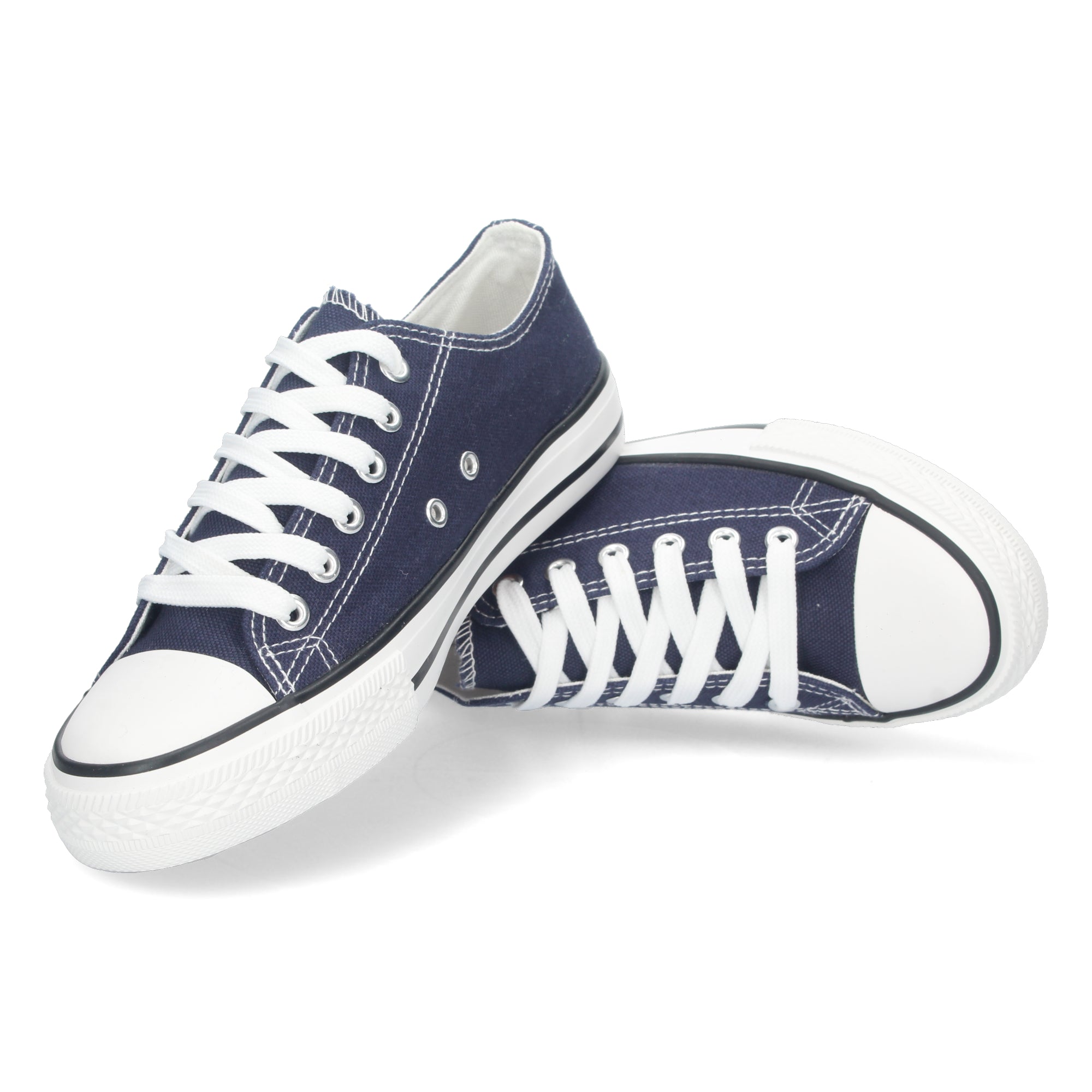 Zapatilla Bamba Plana Marina para Mujer