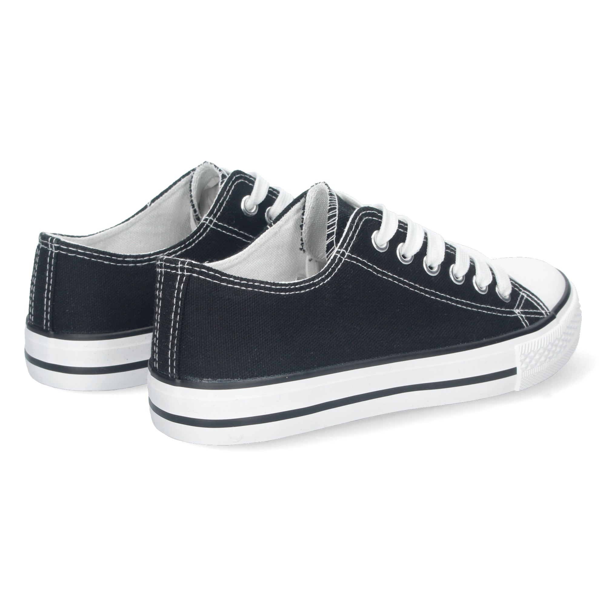 Zapatilla Bamba Plana Negras para Mujer