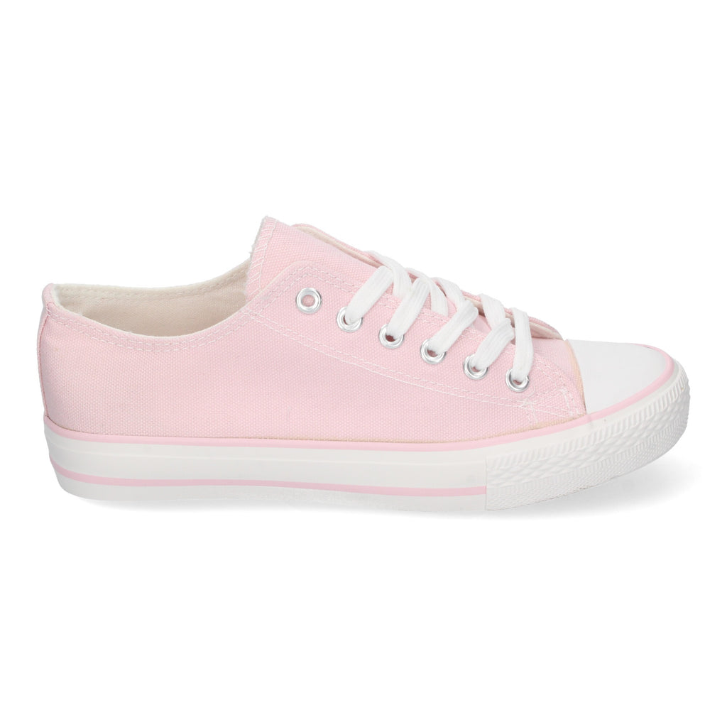 Zapatilla Bamba Plana Rosa para Mujer