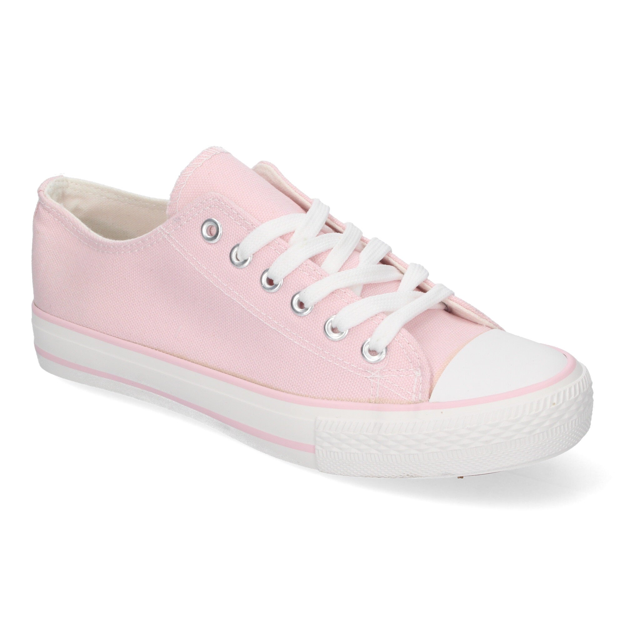 Zapatilla Bamba Plana Rosa para Mujer