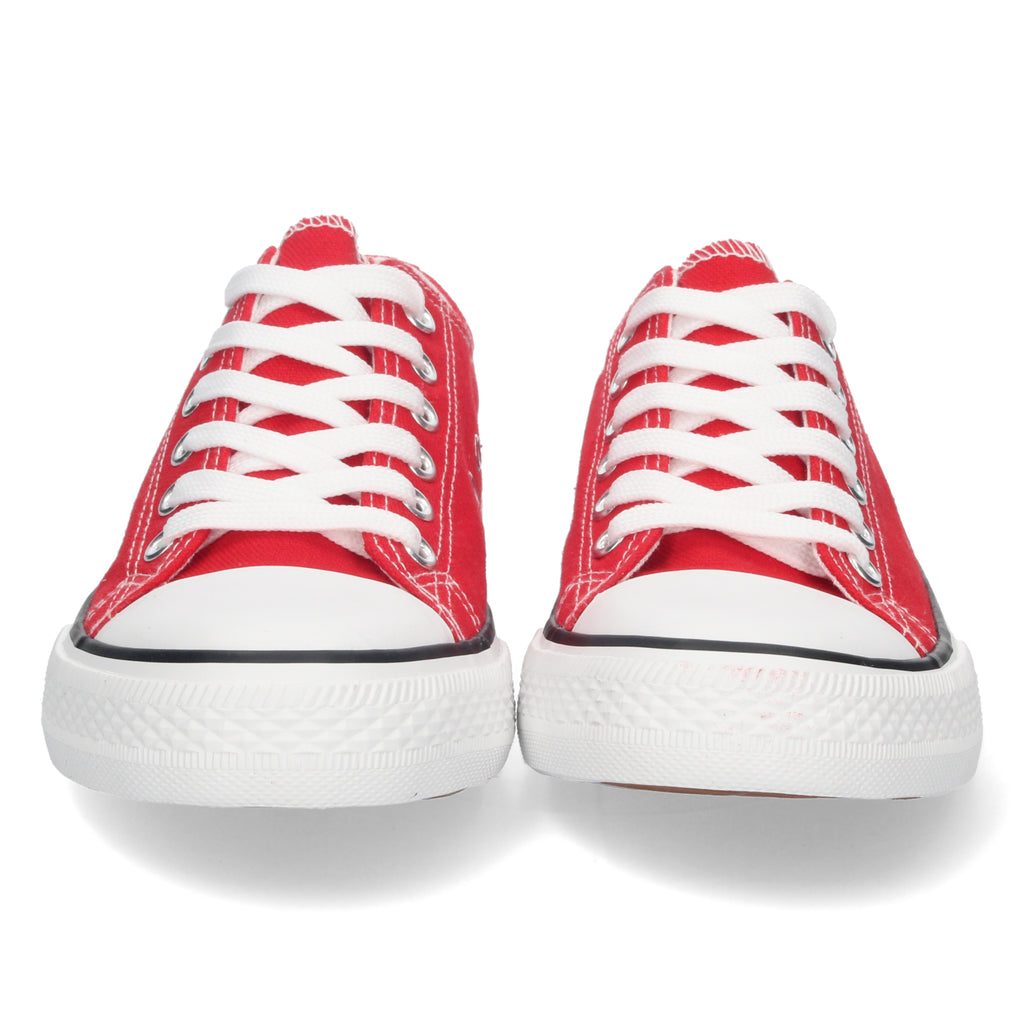 Zapatilla Bamba Plana Roja para Mujer