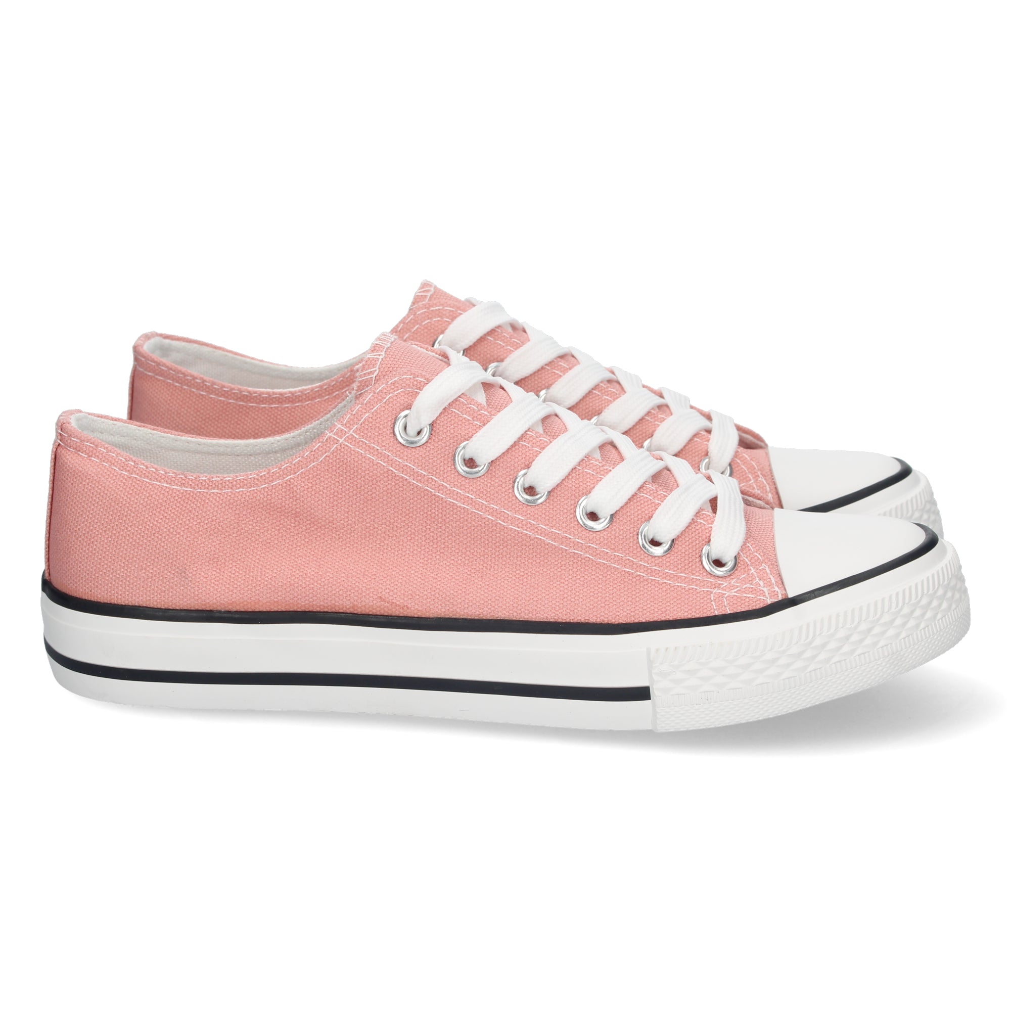 Zapatilla Bamba Plana Rosa para Mujer
