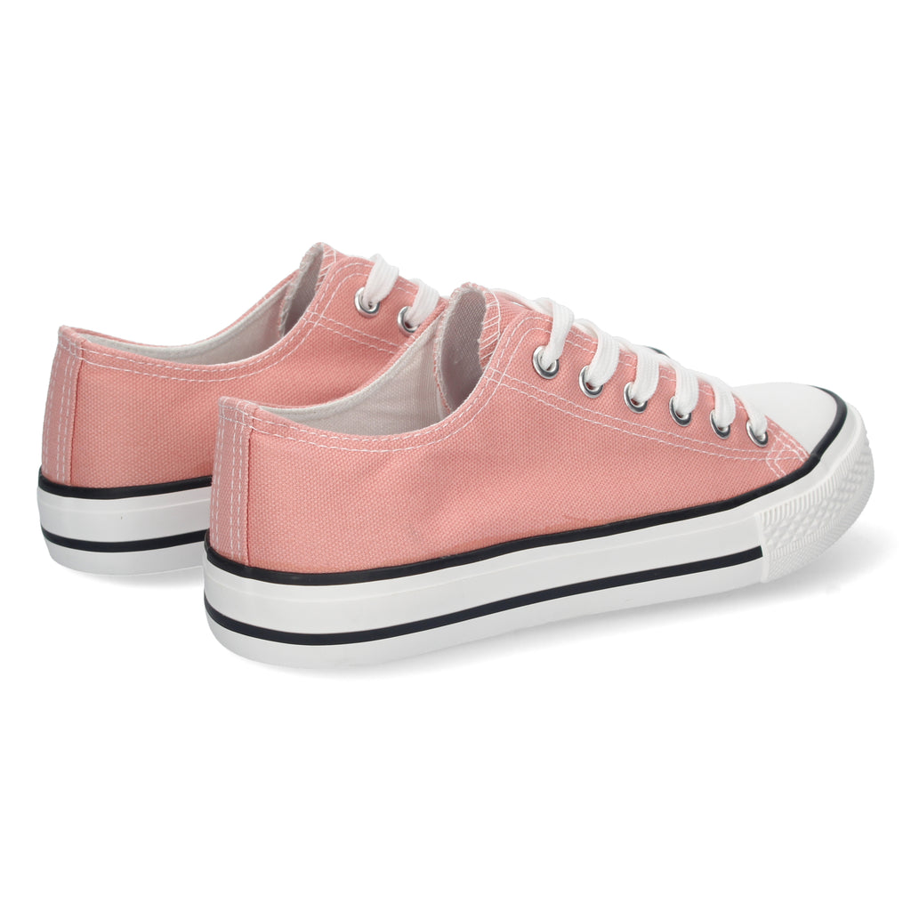 Zapatilla Bamba Plana Rosa para Mujer