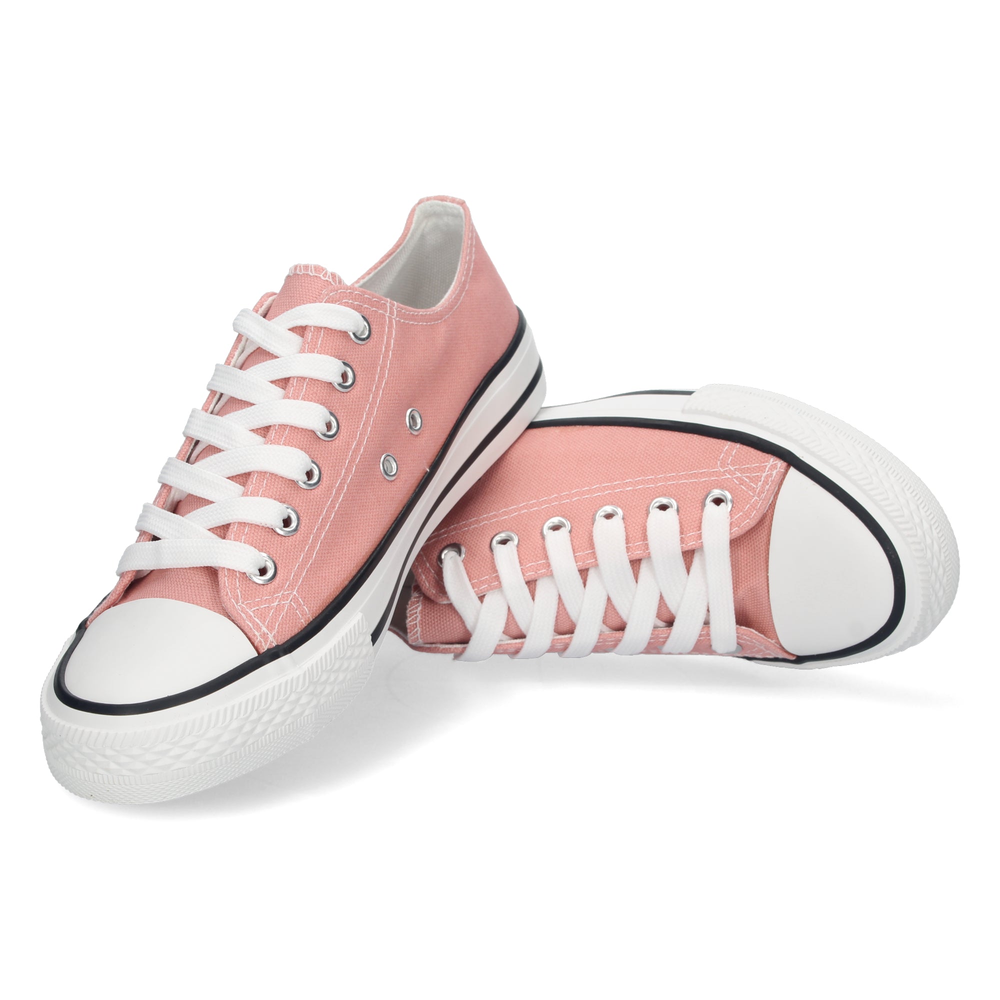 Zapatilla Bamba Plana Rosa para Mujer