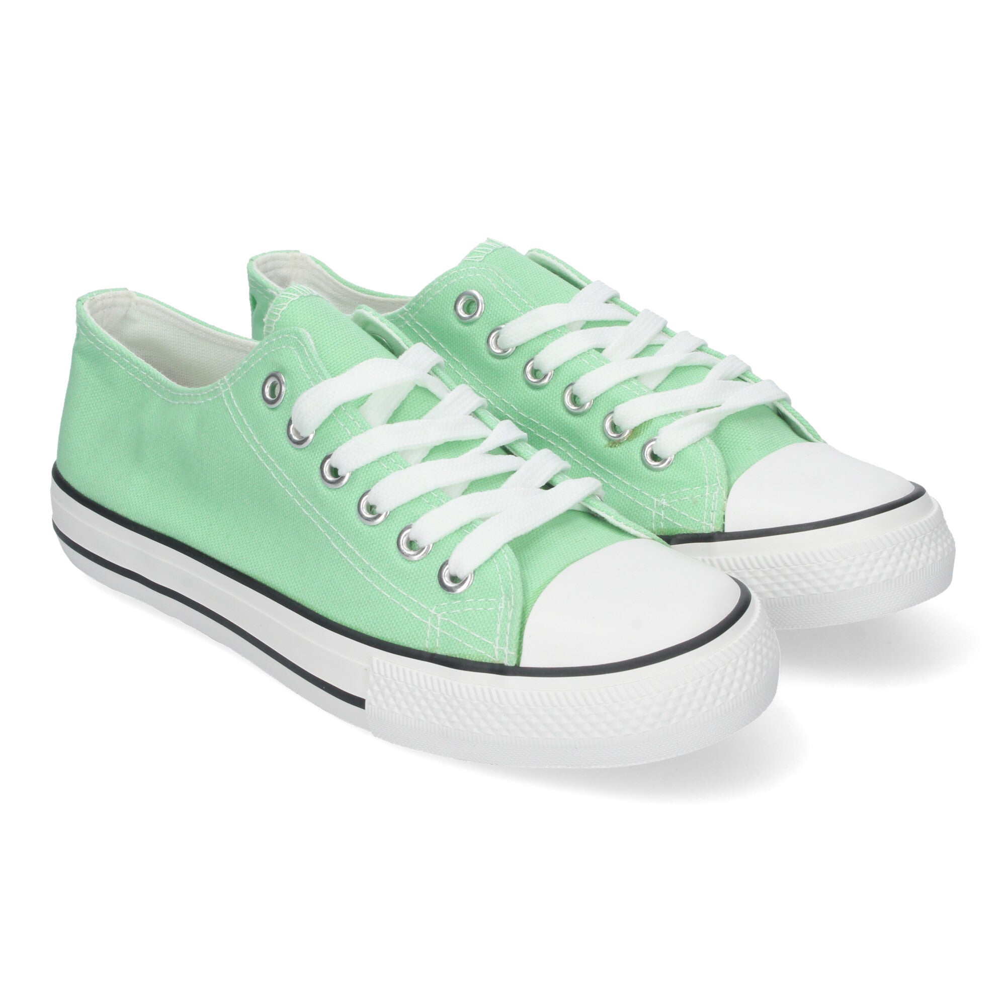 Zapatilla Bamba Plana Verde Menta para Mujer