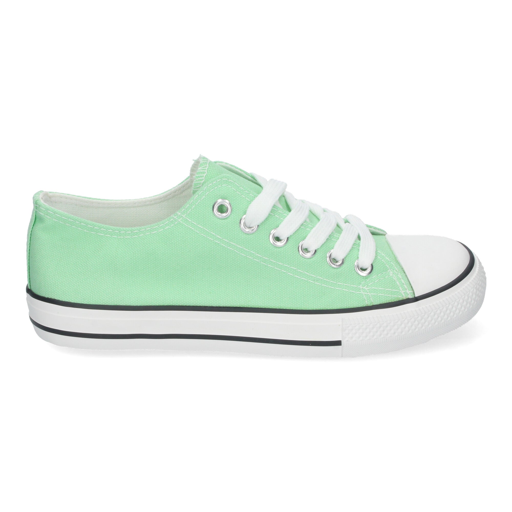 Zapatilla Bamba Plana Verde Menta para Mujer