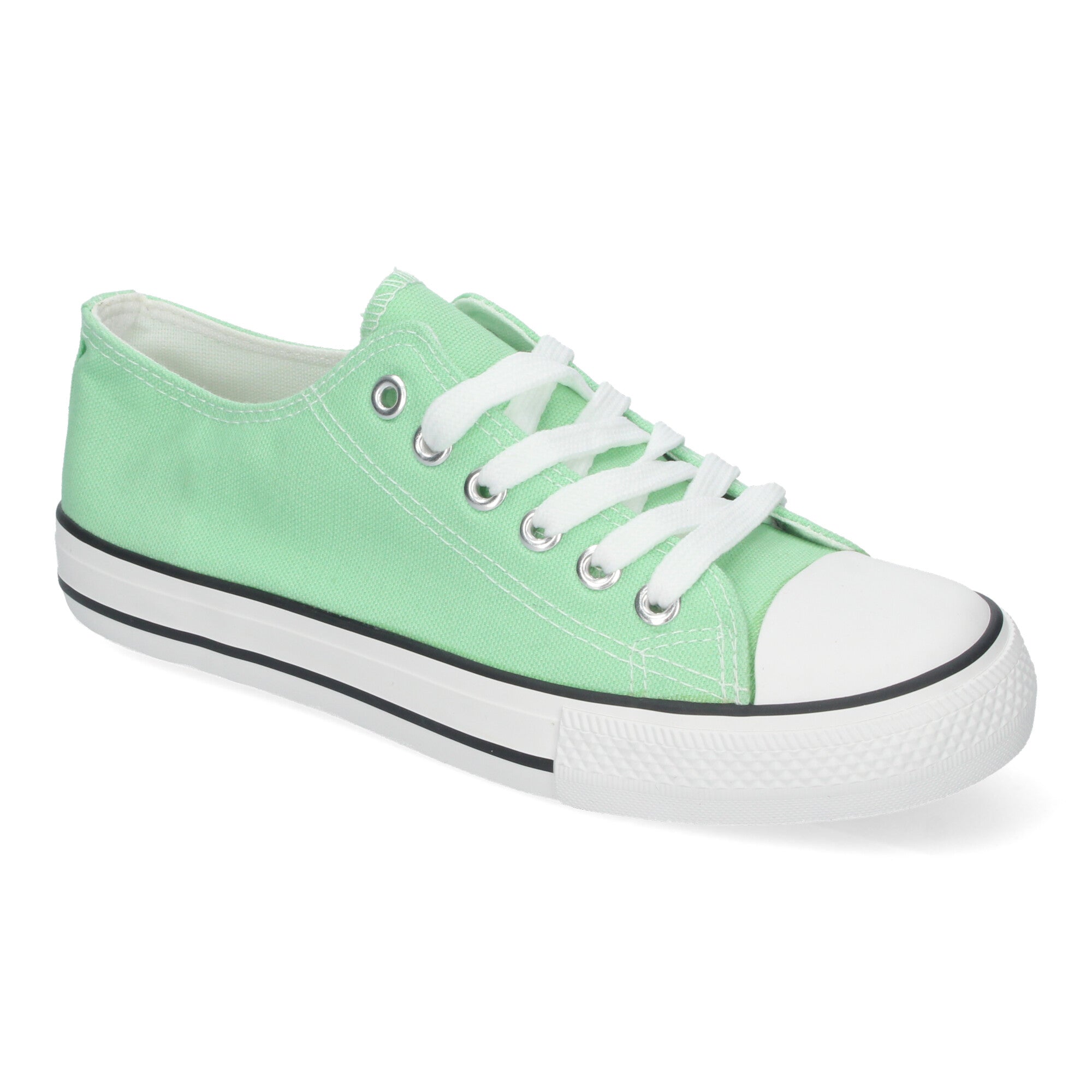 Zapatilla Bamba Plana Verde Menta para Mujer