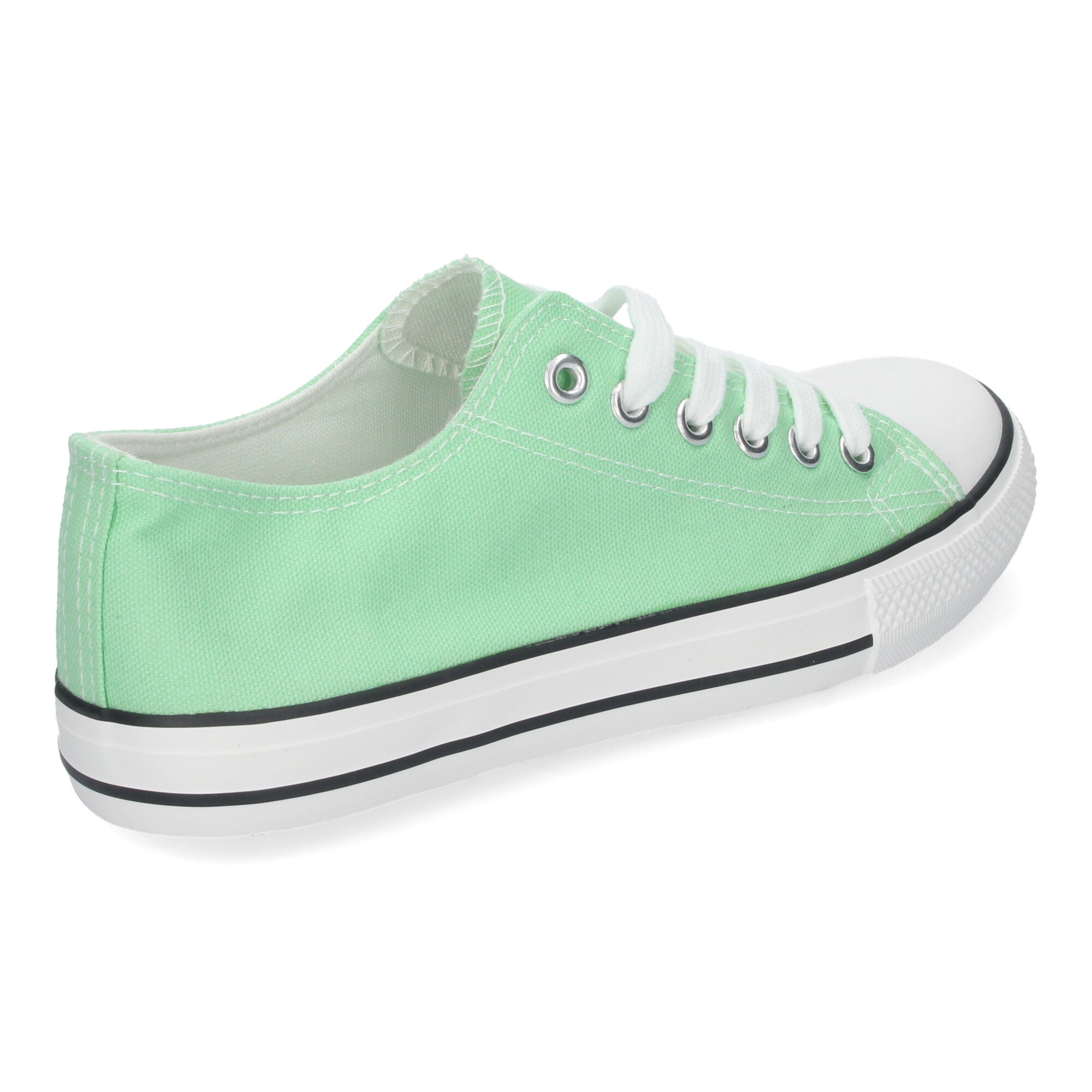 Zapatilla Bamba Plana Verde Menta para Mujer