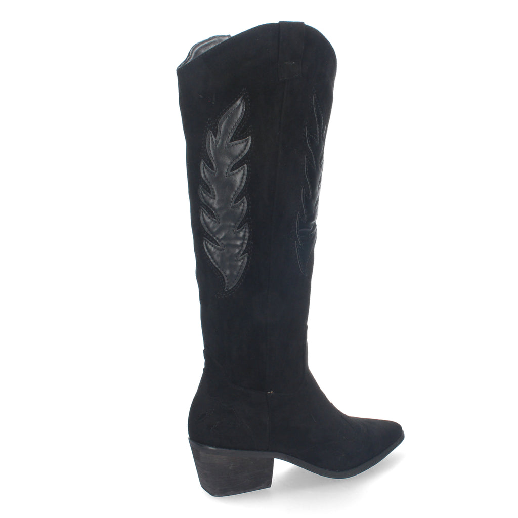 Bota de Tacón para Mujer Cómoda con Estampado Liso y Cremallera