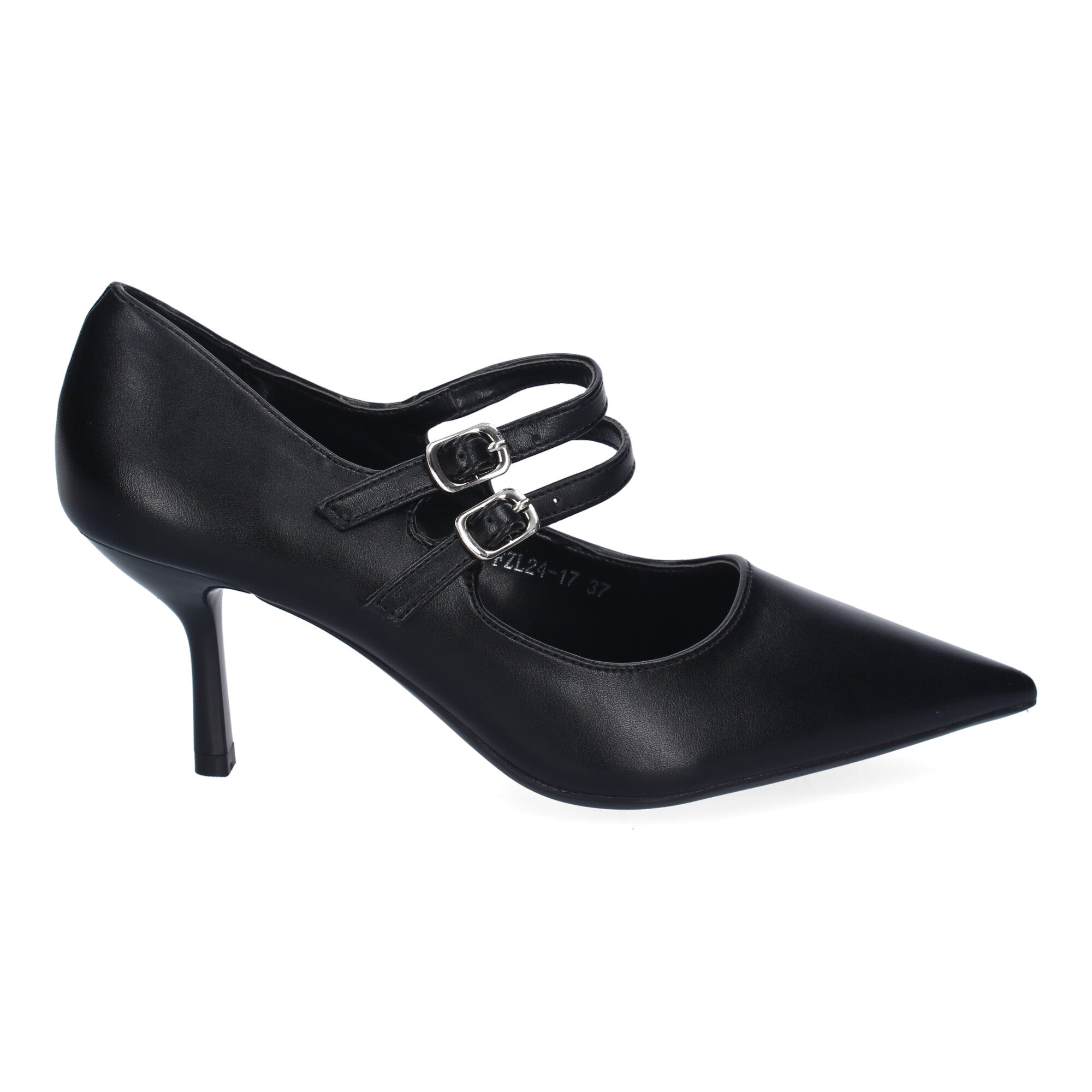 Zapatos Negros de Salón de Tacon Fino para Mujer
