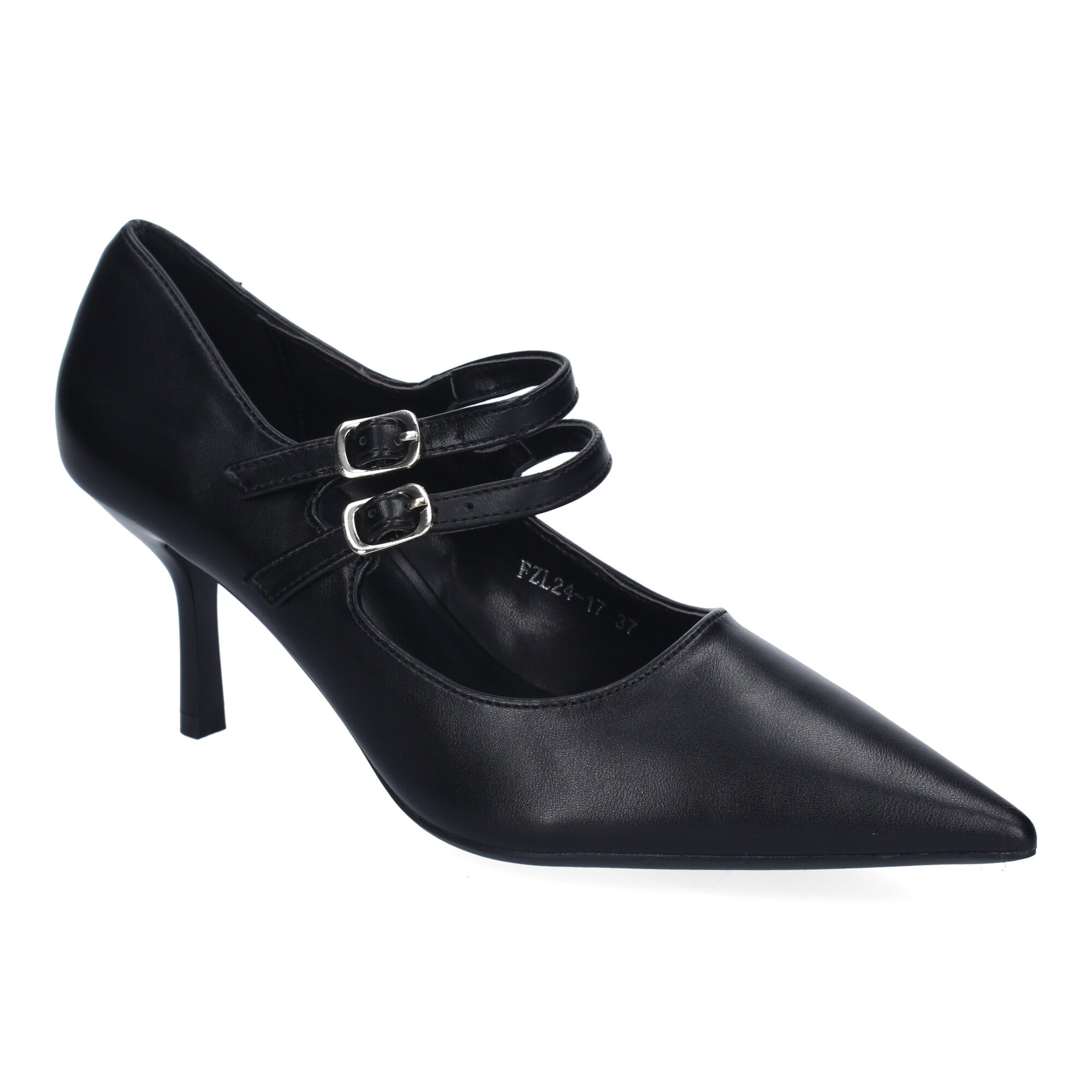 Zapatos Negros de Salón de Tacon Fino para Mujer