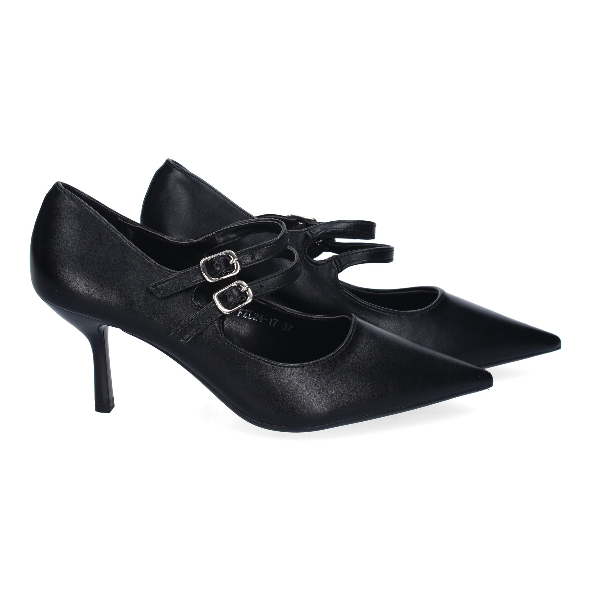 Zapatos Negros de Salón de Tacon Fino para Mujer