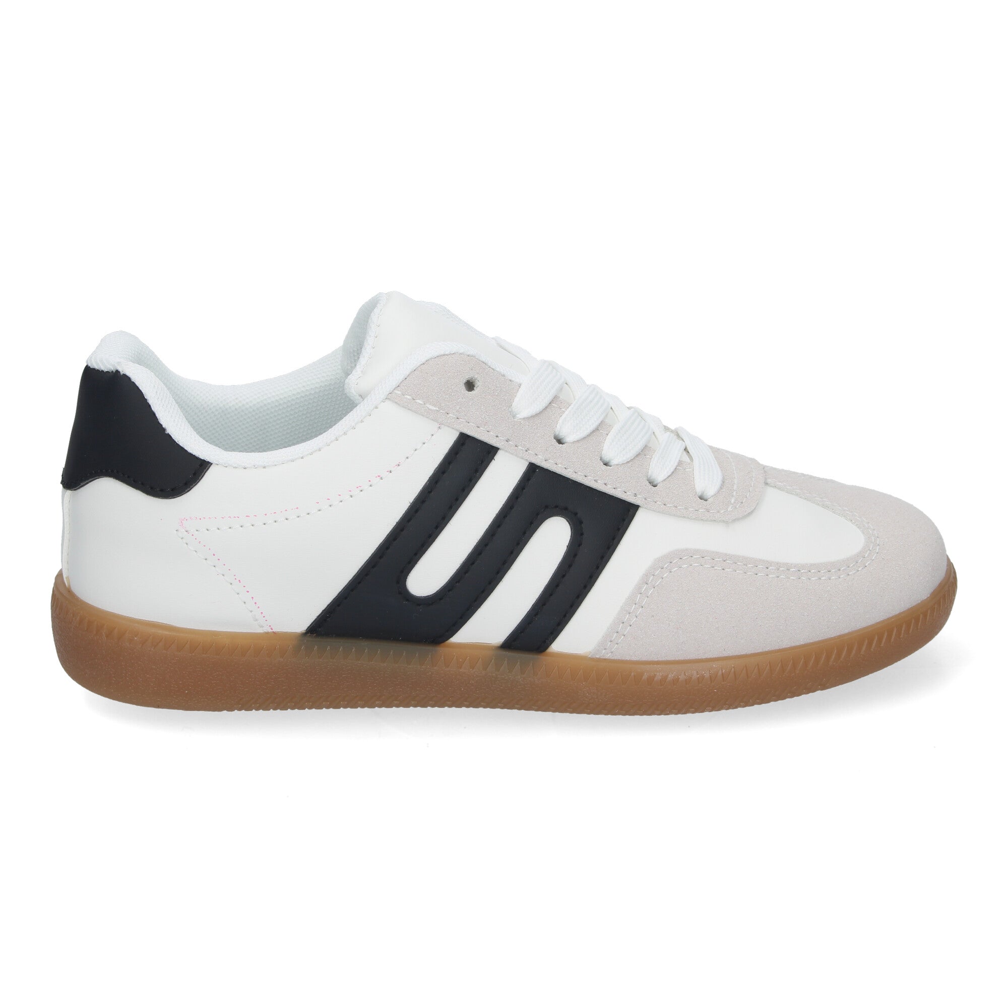 Zapatilla Comoda Blanca y Negra Casual Elegante para Mujer