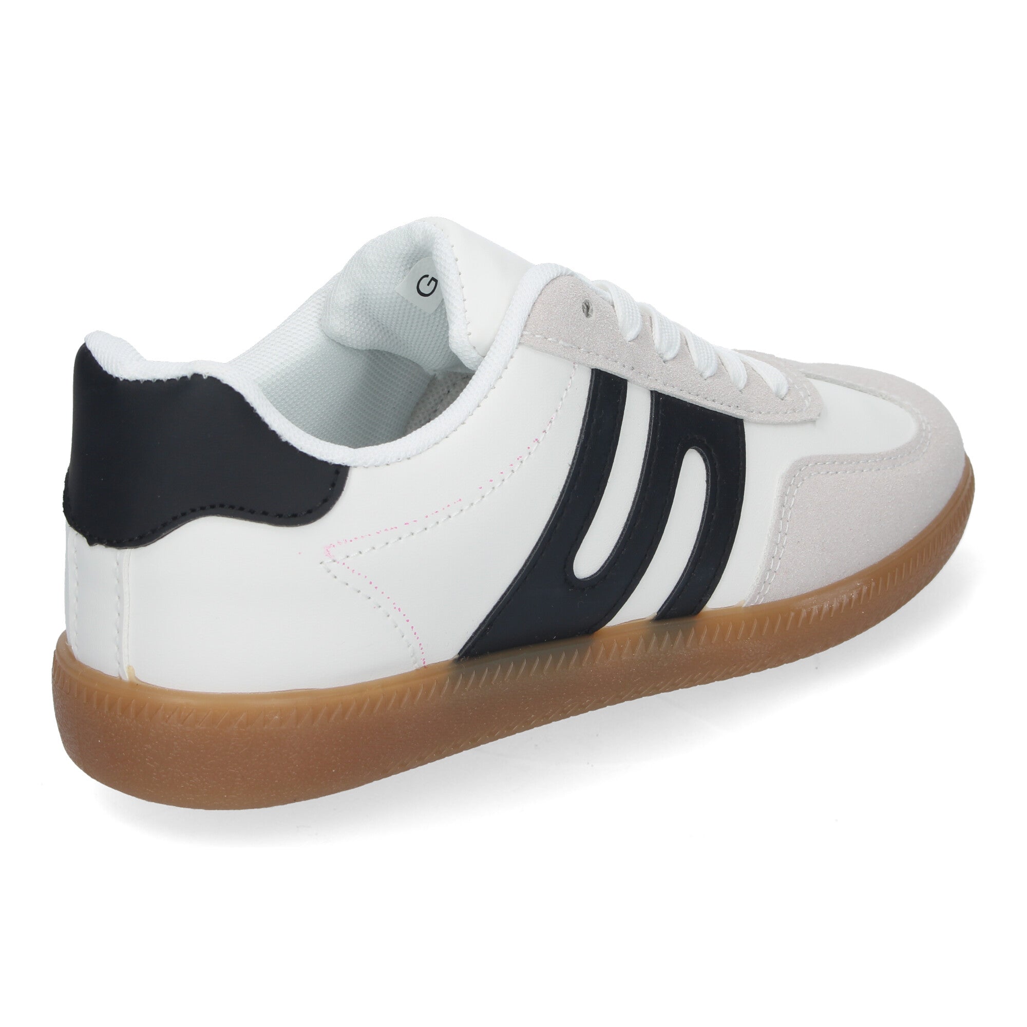Zapatilla Comoda Blanca y Negra Casual Elegante para Mujer