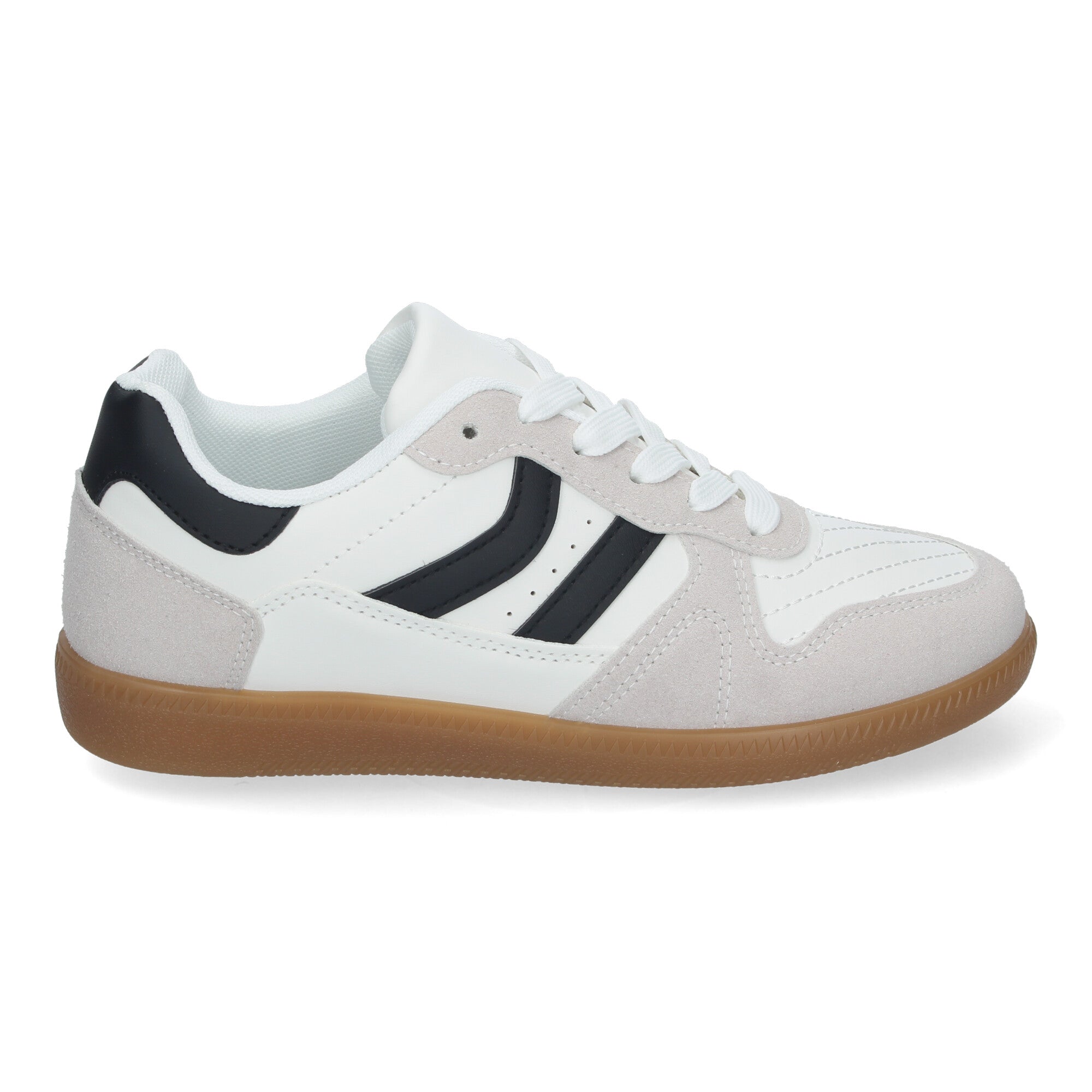 Zapatilla Comoda  Blanca Y Negra Casual Elegante para Mujer