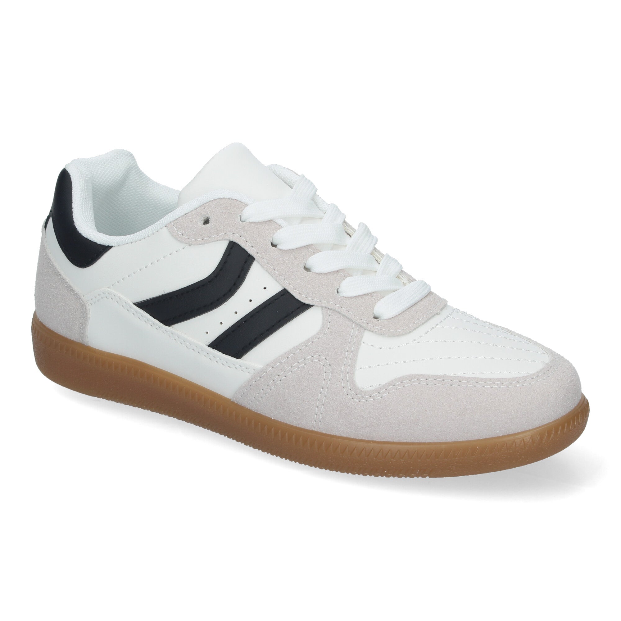 Zapatilla Comoda  Blanca Y Negra Casual Elegante para Mujer