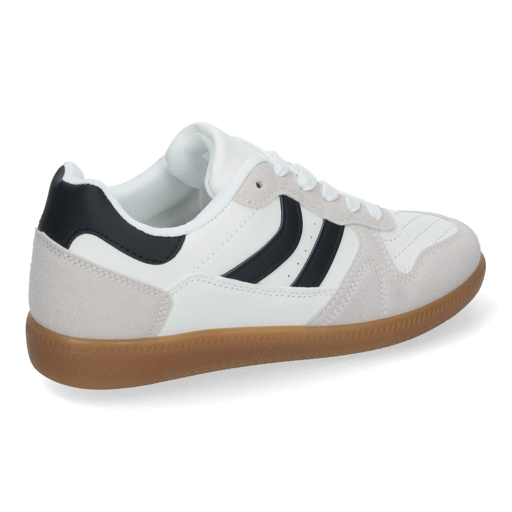 Zapatilla Comoda  Blanca Y Negra Casual Elegante para Mujer