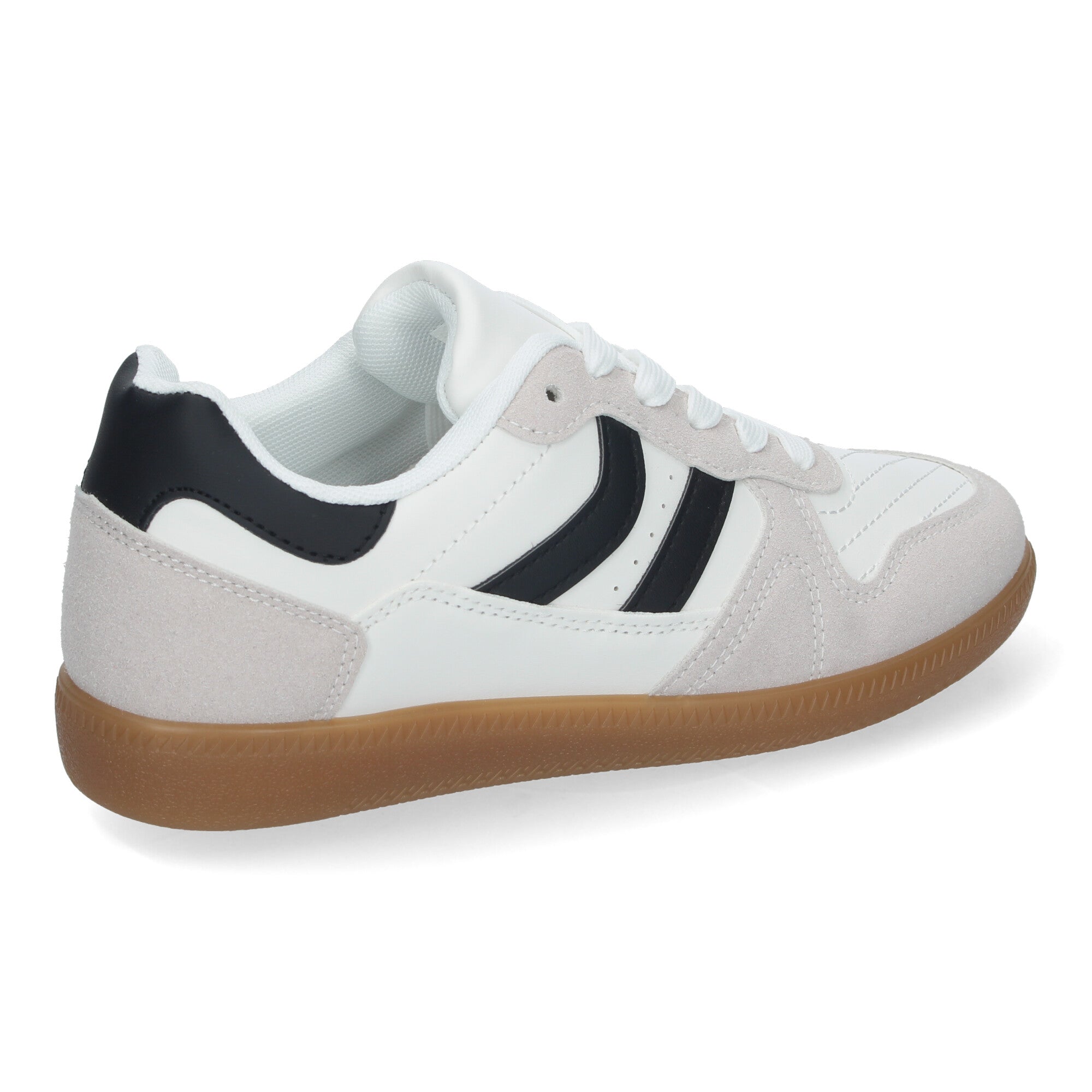 Zapatilla Comoda  Blanca Y Negra Casual Elegante para Mujer