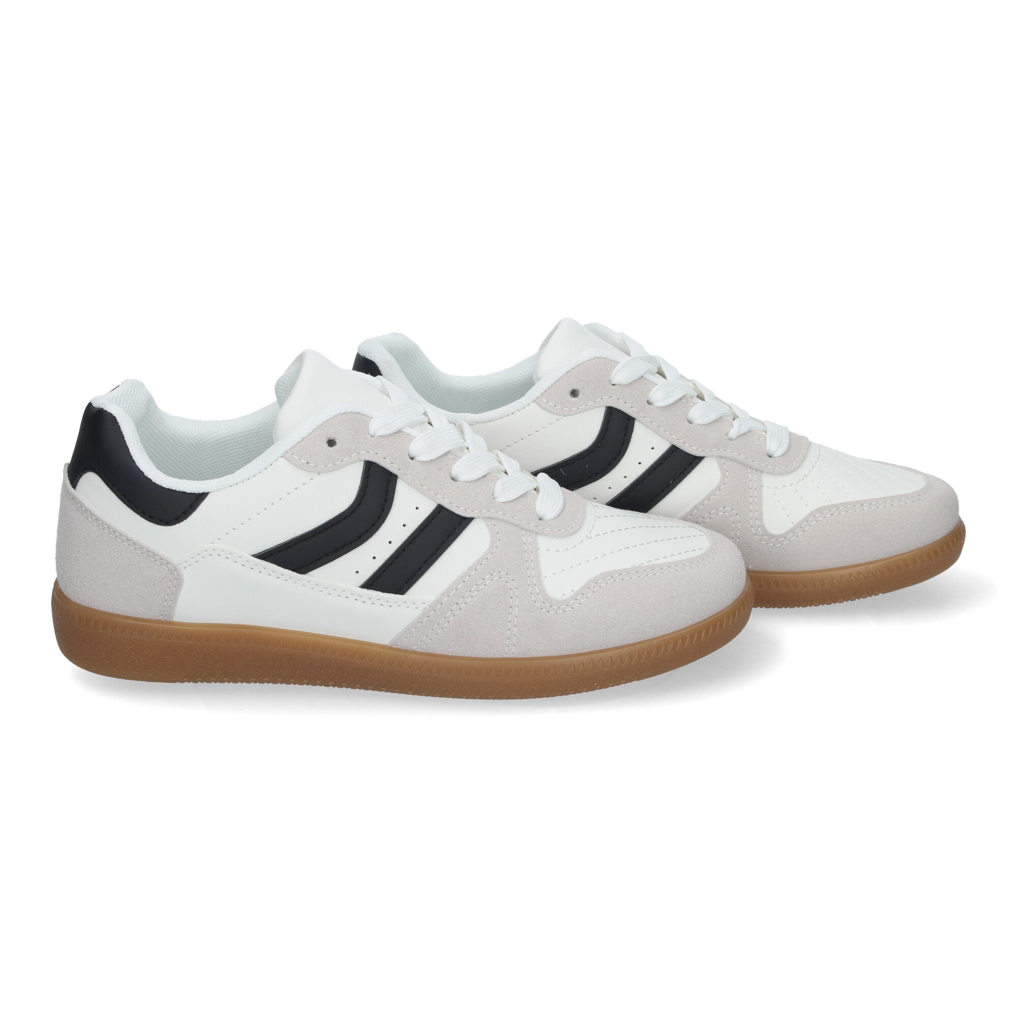 Zapatilla Comoda  Blanca Y Negra Casual Elegante para Mujer