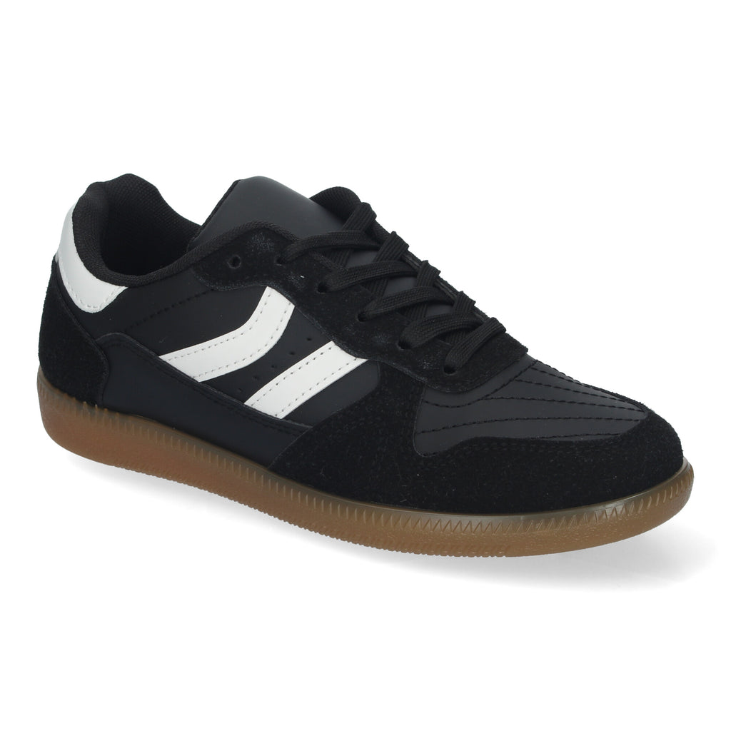 Zapatilla Comoda Negra Y Blanca Casual Elegante para Mujer