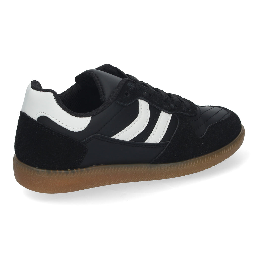 Zapatilla Comoda Negra Y Blanca Casual Elegante para Mujer